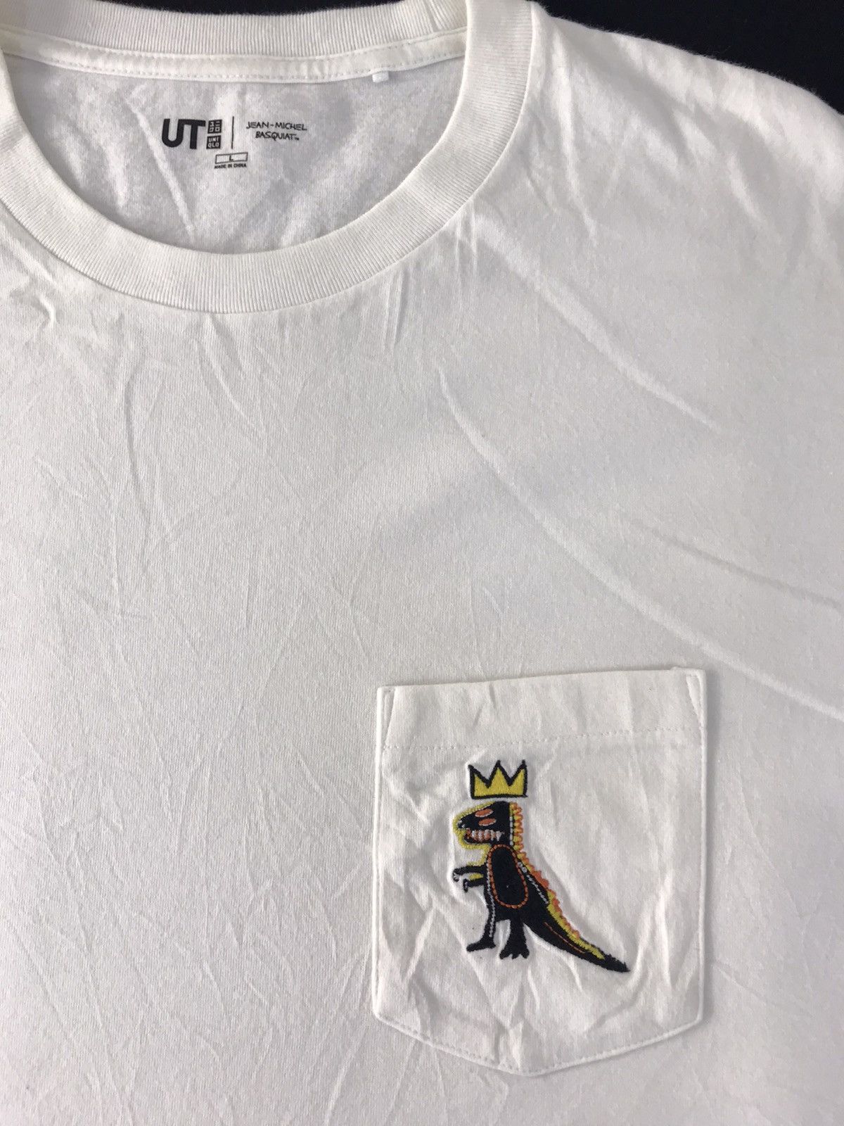 Jean-Michel Basquiat Jean Michel Basquiat Dinosaur Single Pocket Pop Art Tee Size US L / EU 52-54 / 3 - 4 Thumbnail