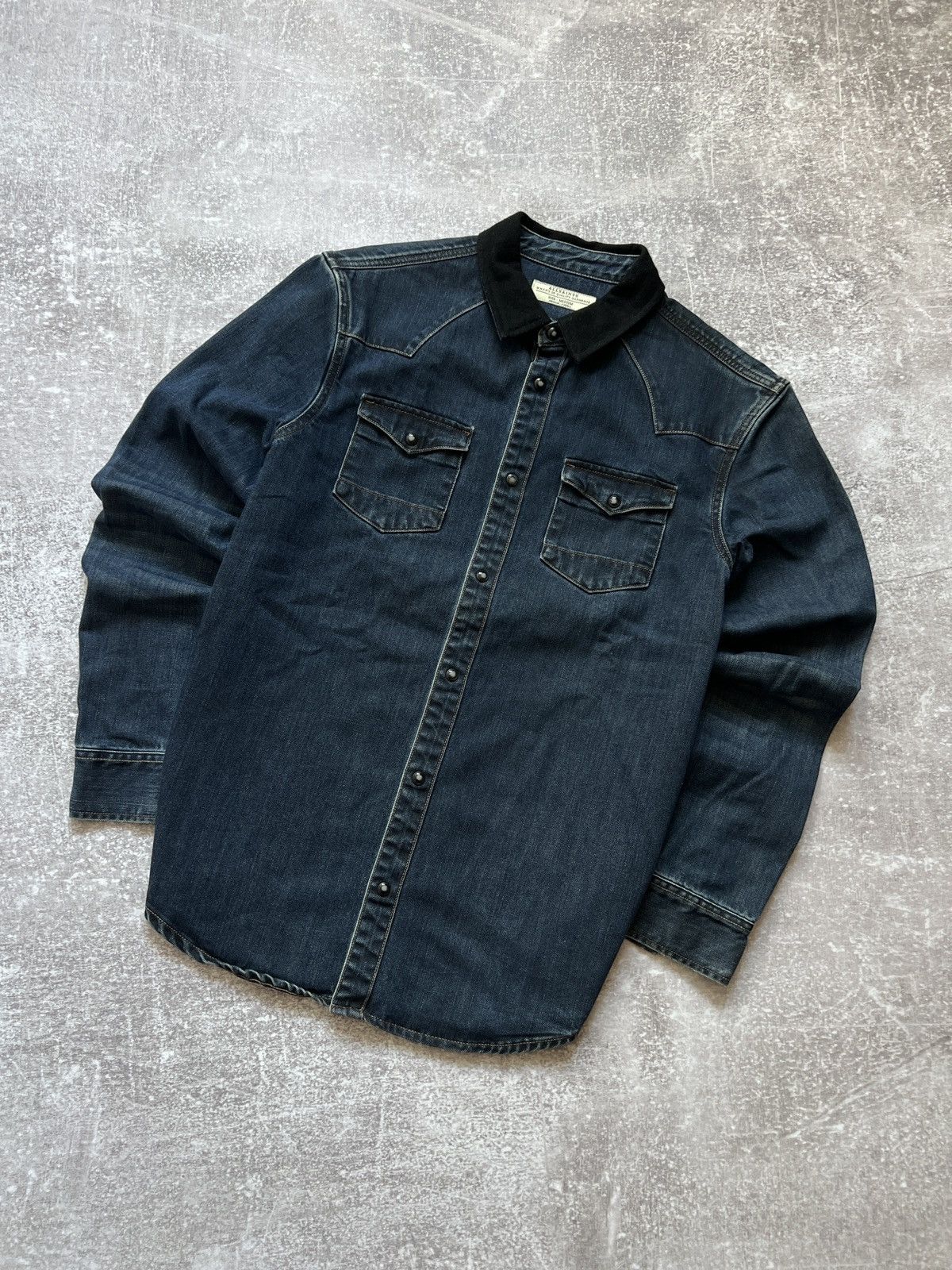 Allsaints AllSaints denim jacket jeans distressed nice colour Size US M / EU 48-50 / 2 - 2 Thumbnail