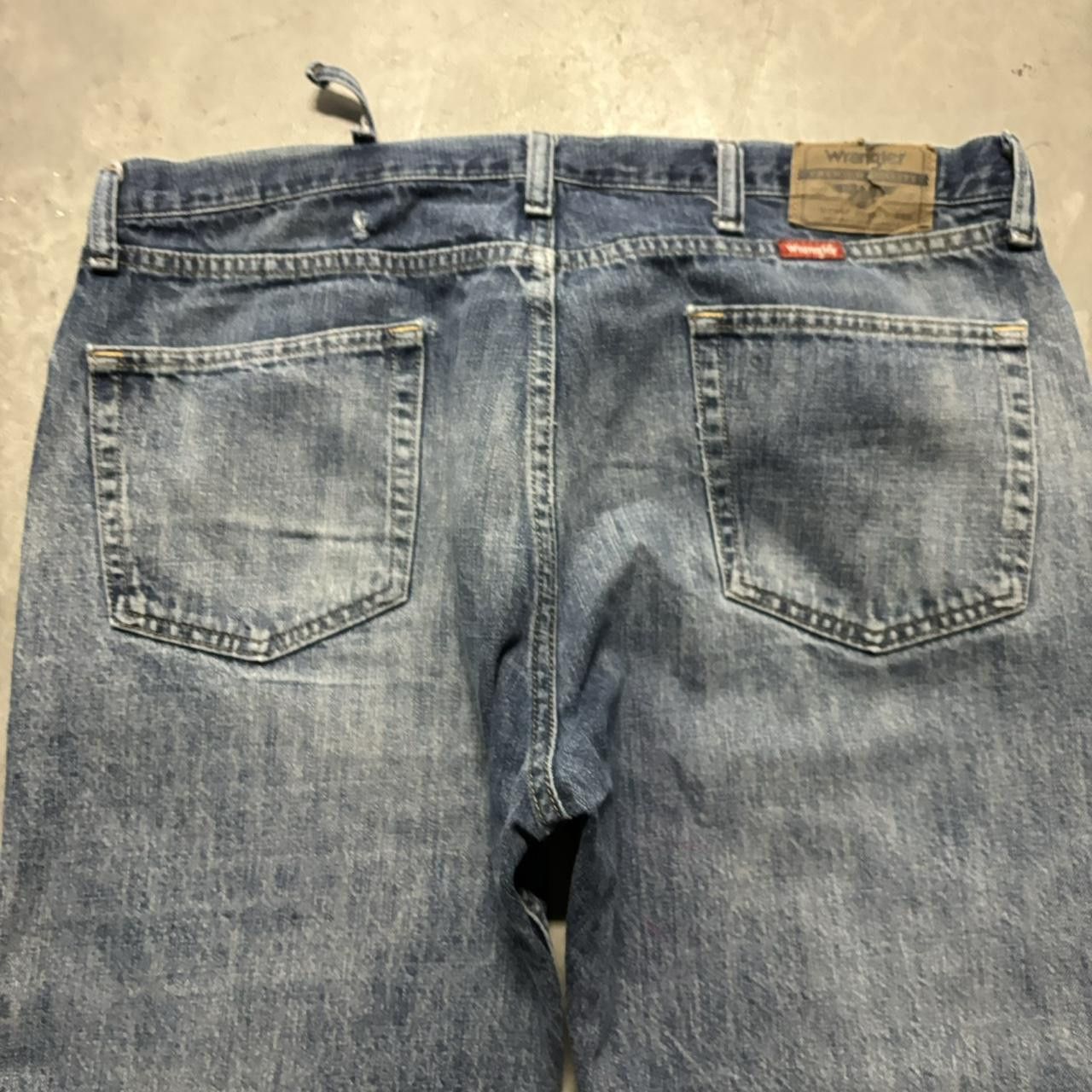 Japanese Brand × Vintage Crazy Vintage Y2K/2000s Grunge Faded Dark Wash Denim Jeans! Size US 38 / EU 54 - 7 Thumbnail