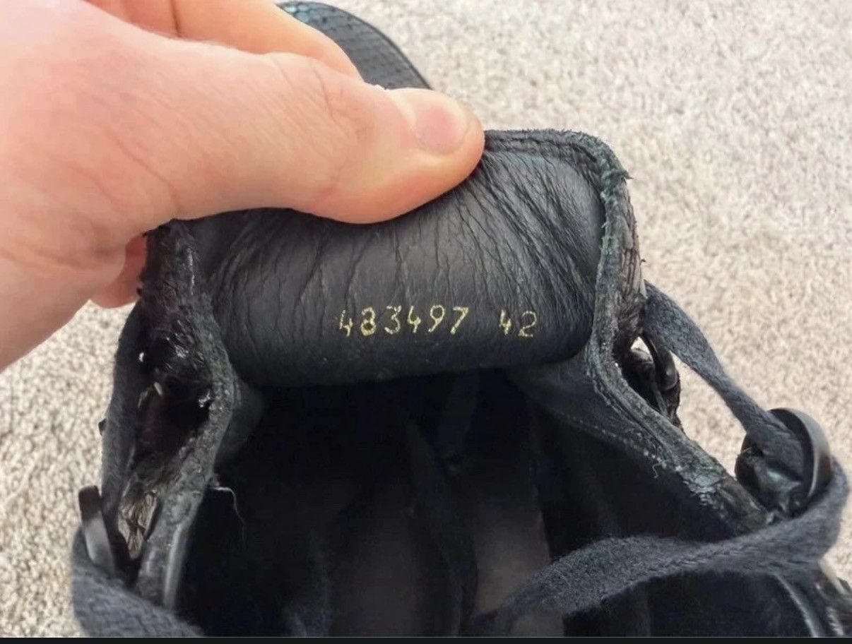 Balenciaga Balenciaga archive arena Black snakeskin 2017 Size US 9 / EU 42 - 3 Thumbnail