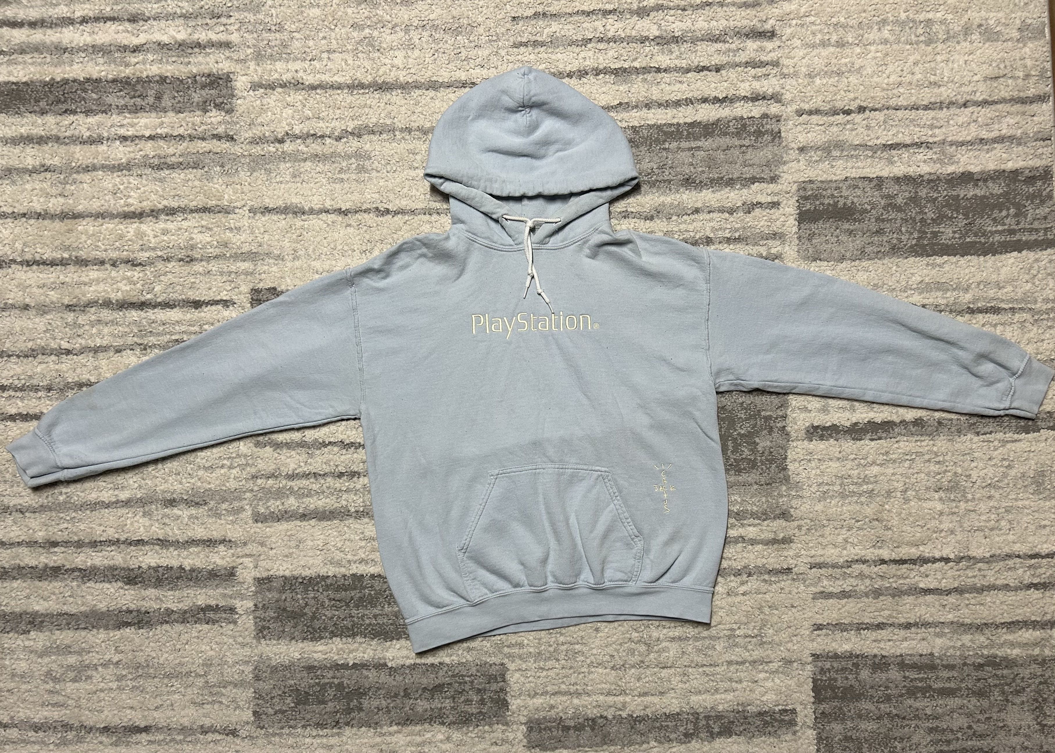 Cactus Jack by Travis Scott x PS5 Motherboard Blue Hoodie