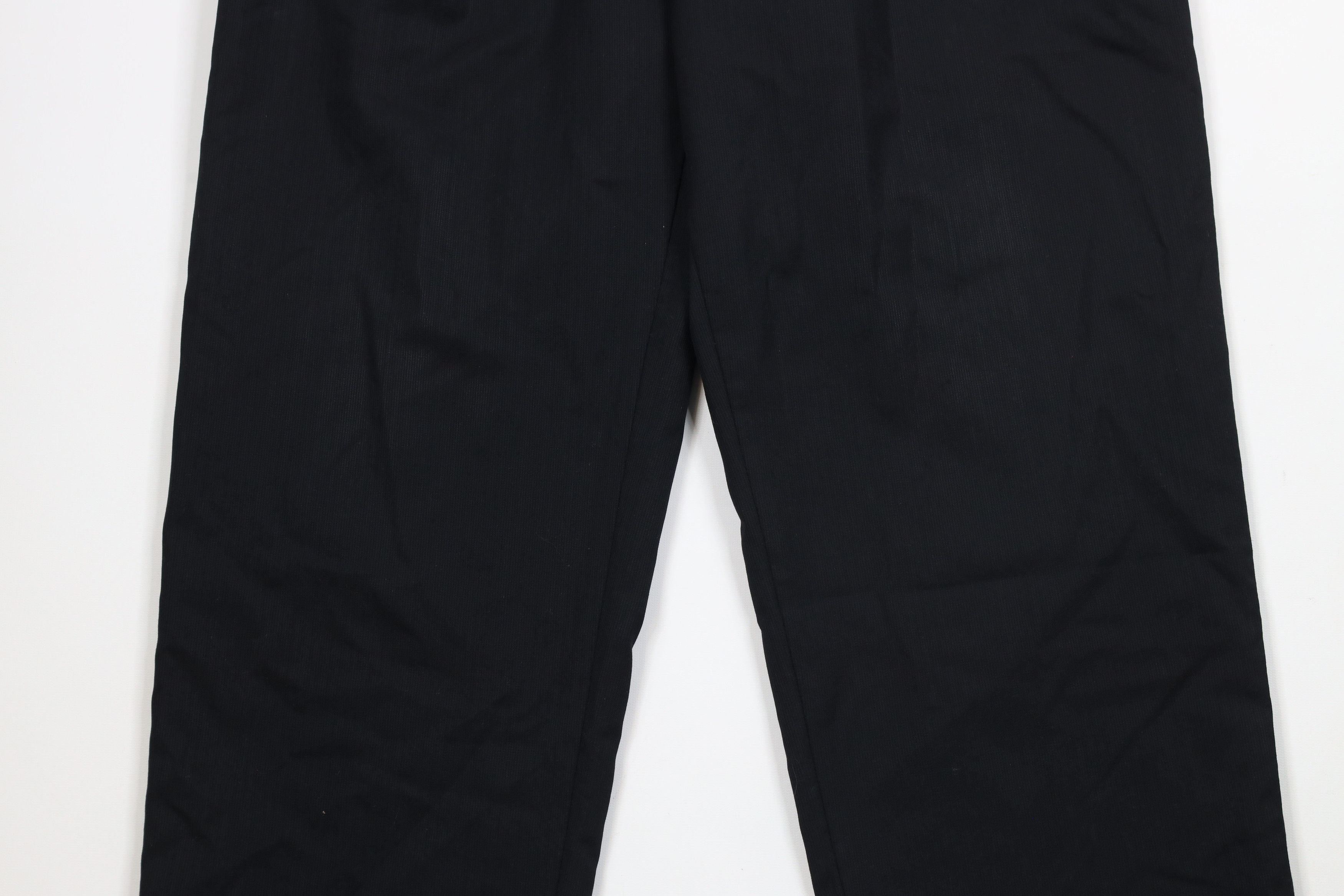 Vintage Vintage 90s Streetwear Wool Wide Leg Chino Pants Black Size US 34 / EU 50 - 3 Thumbnail