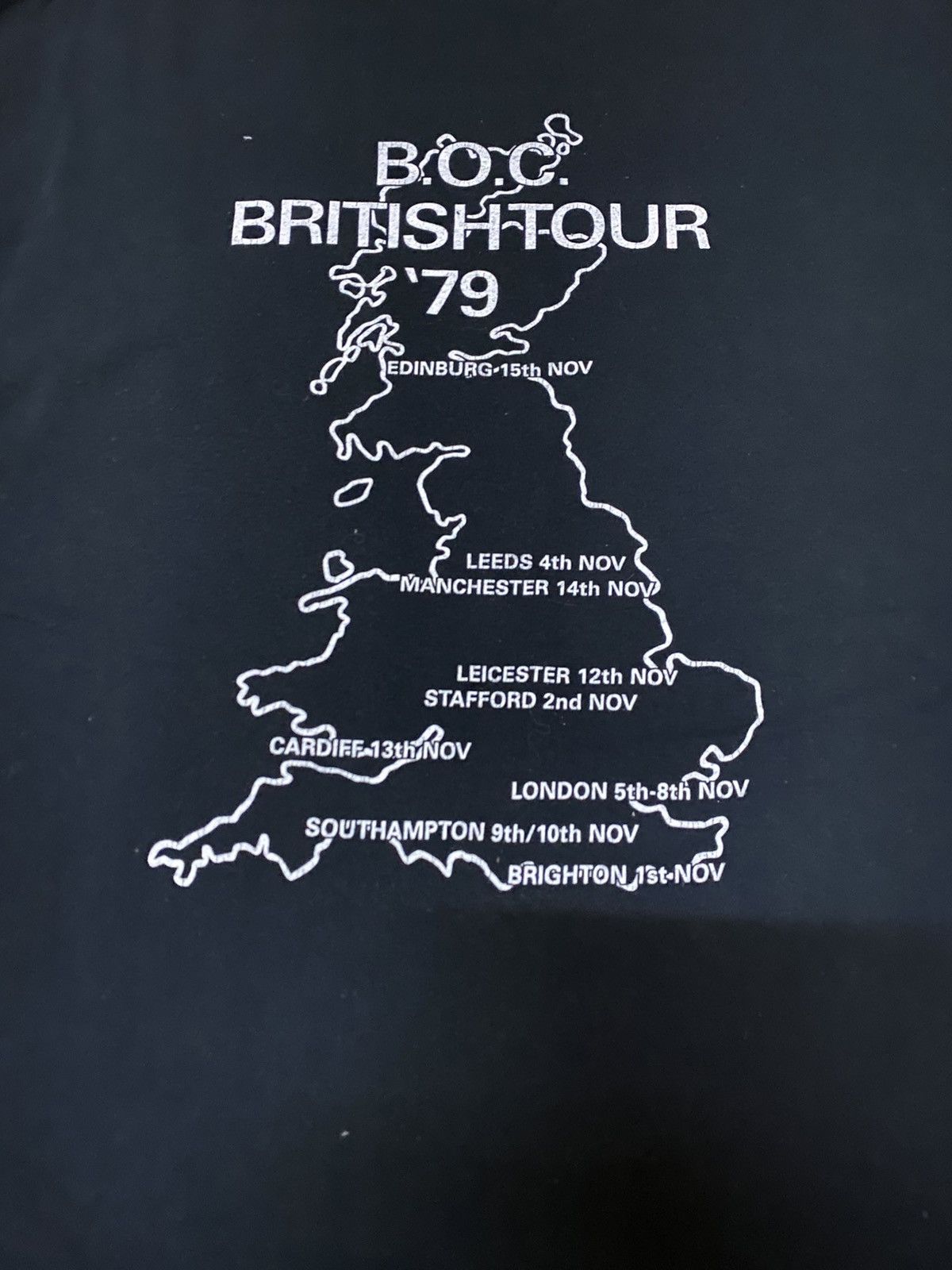 Band Tees Vintage Y2K Blue Oyster Cult Indie Britpop British Tour ‘79 Size US XL / EU 56 / 4 - 4 Thumbnail