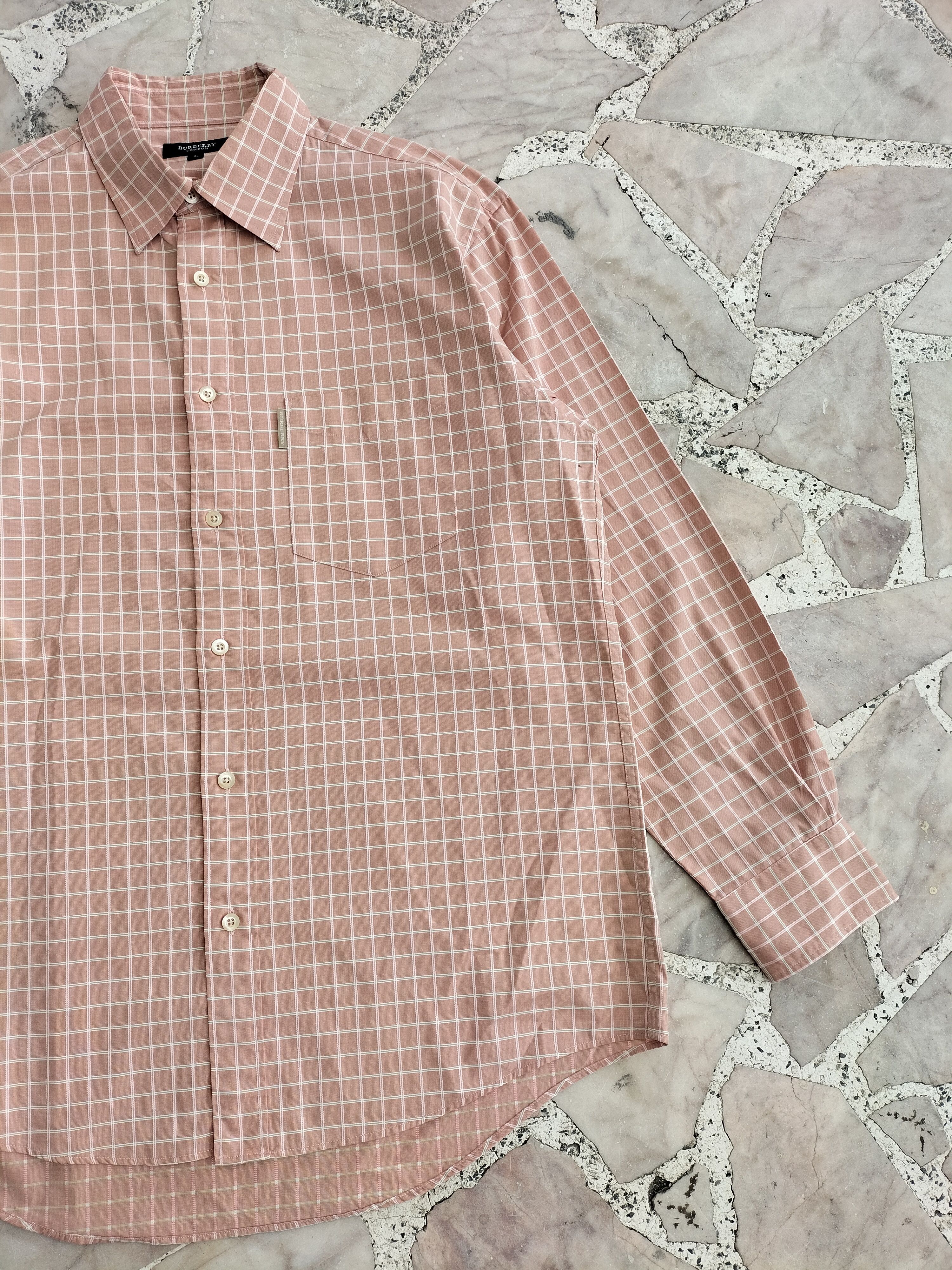 Burberry Burberry Rose Gold Button Up Shirt Size US L / EU 52-54 / 3 - 9 Thumbnail