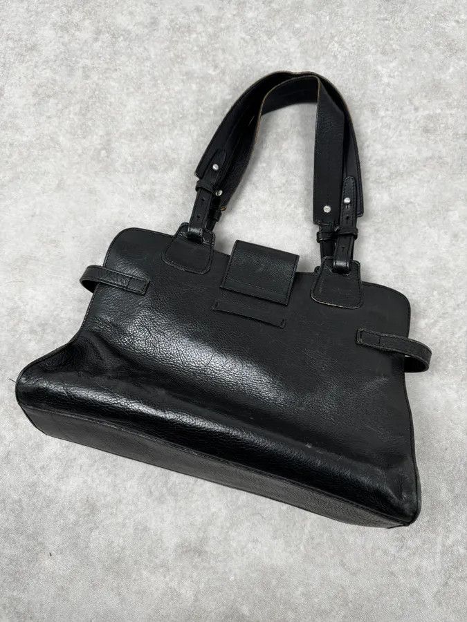 Jean Paul Gaultier 2000s Jean Paul Gaultier Black Handle Leather Bag Size ONE SIZE - 6 Thumbnail