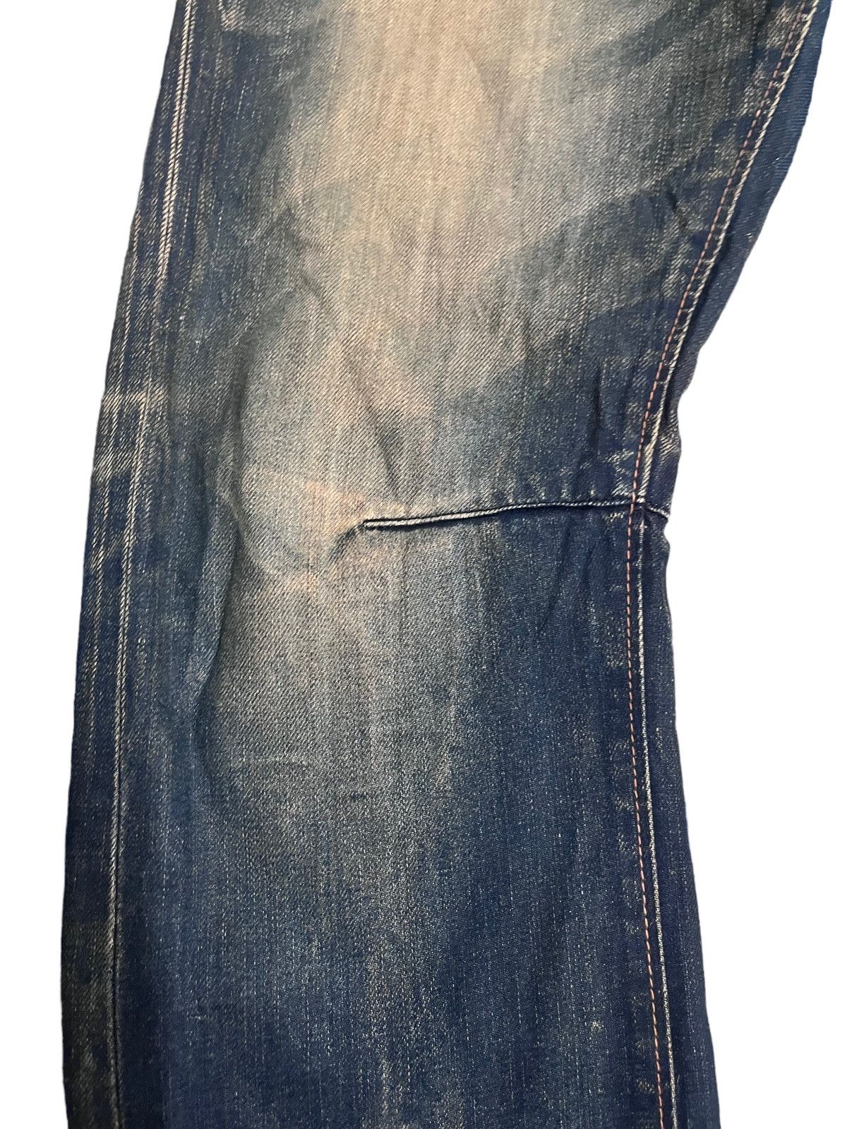 Japanese Brand Vintags Mudwash Back Number Curve Style Jeans Size US 33 - 4 Thumbnail