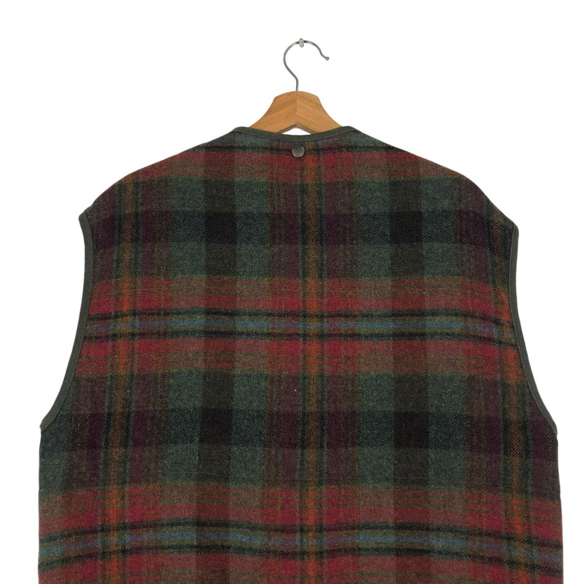 Japanese Brand 🔥VINTAGE WOOL VEST CHECK TARTAN DESIGN HENRY COTTON ITALY Size US M / EU 48-50 / 2 - 9 Thumbnail