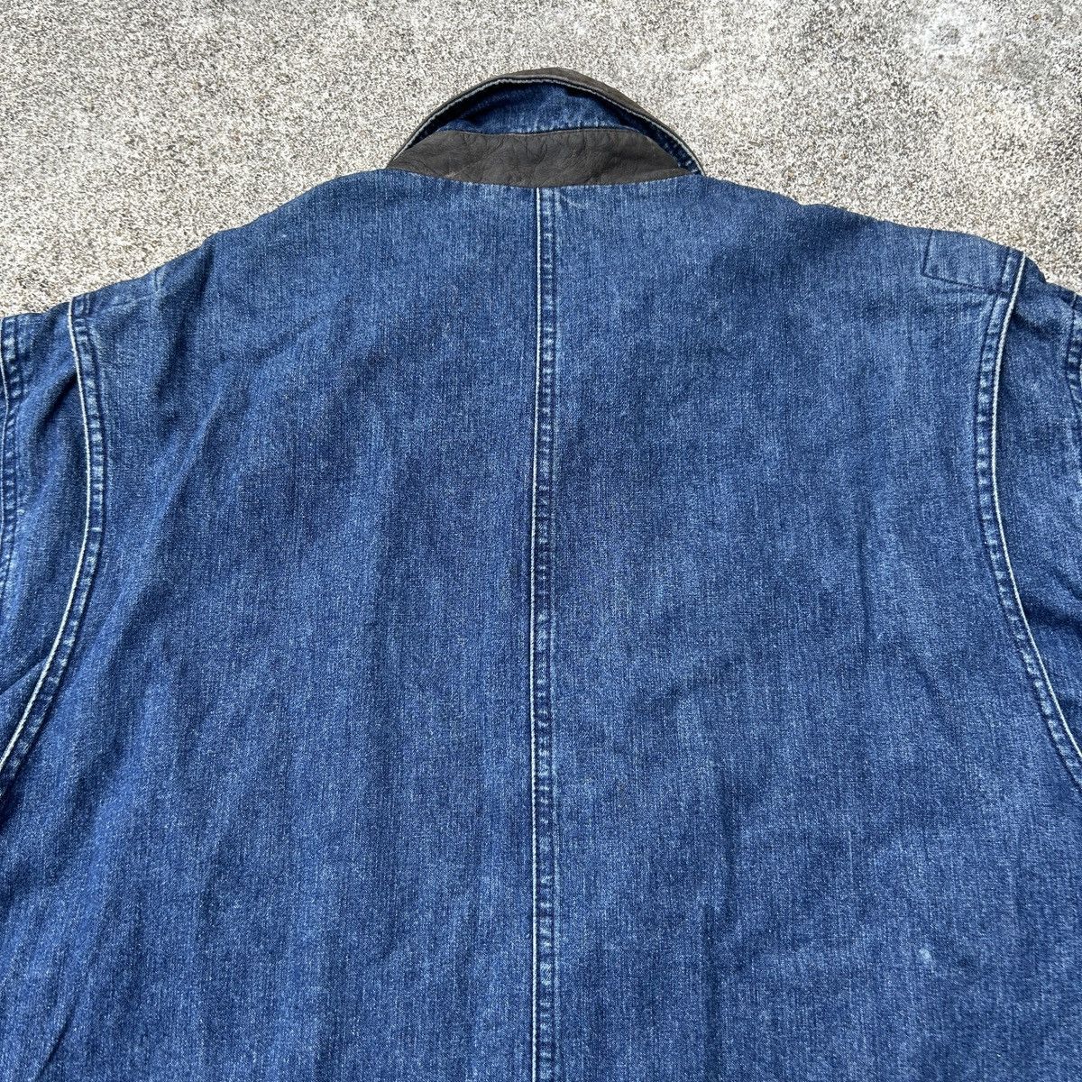 Japanese Brand × Lands' End × Vintage Vintage 90s Lands End Workwear Coat Denim Jacket Size US M / EU 48-50 / 2 - 13 Thumbnail