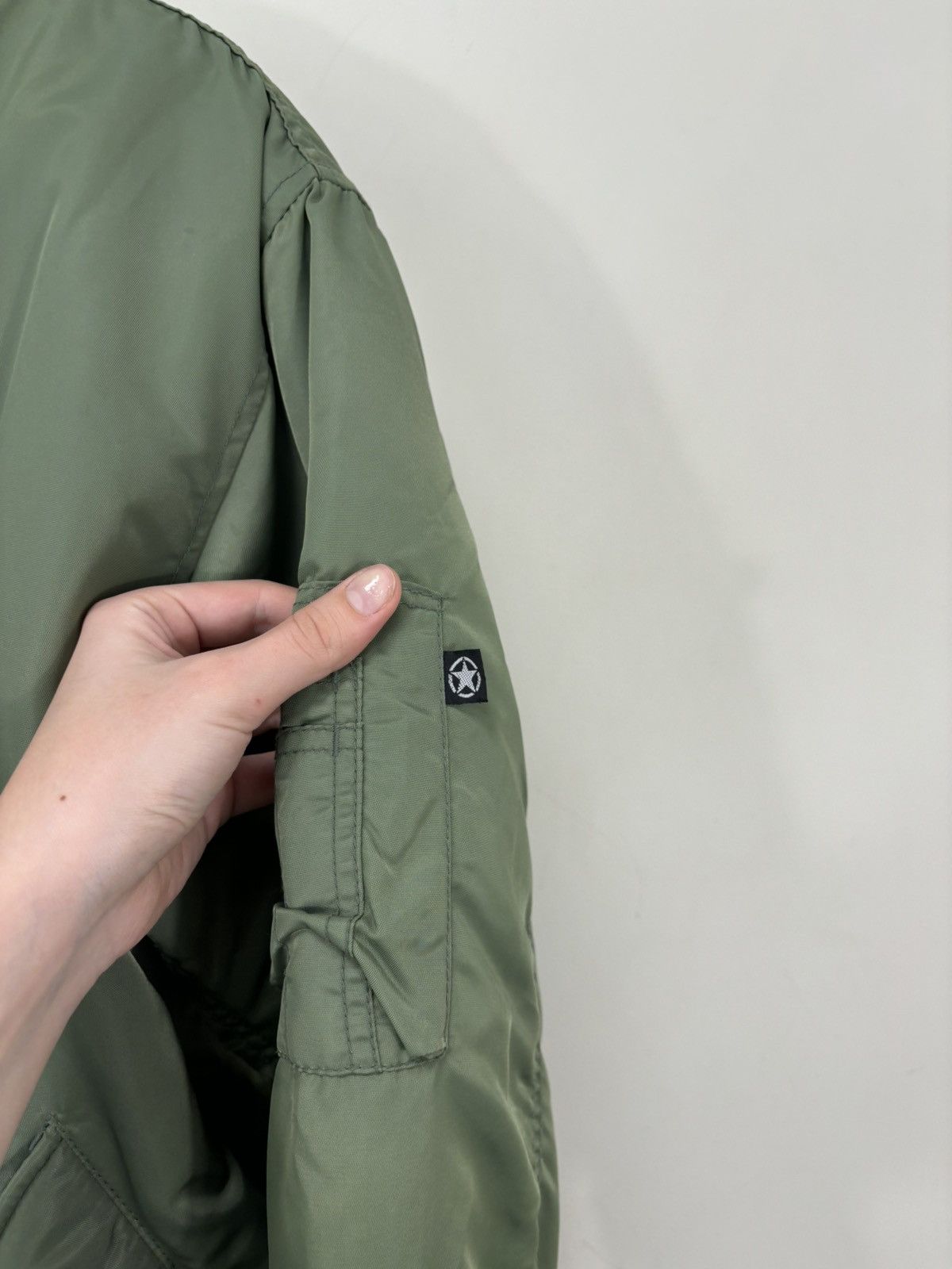 Vintage Vintage MA-1 Olive Green Reversible Flight Bomber Jacket Size US M / EU 48-50 / 2 - 13 Thumbnail
