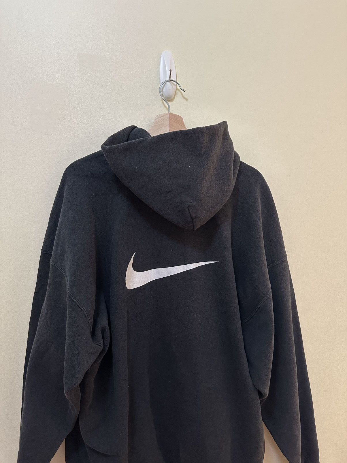 Nike × Vintage 90s Nike Swoosh Heavyweight Boxy Zip Hoodie Size US XL / EU 56 / 4 - 1 Thumbnail