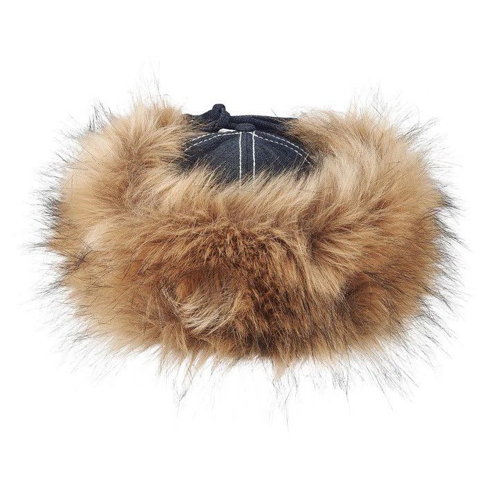 Supreme × True Religion Supreme True Religion Indigo Earflap Fur 5 Panel Hat FW25 Size ONE SIZE - 5 Thumbnail