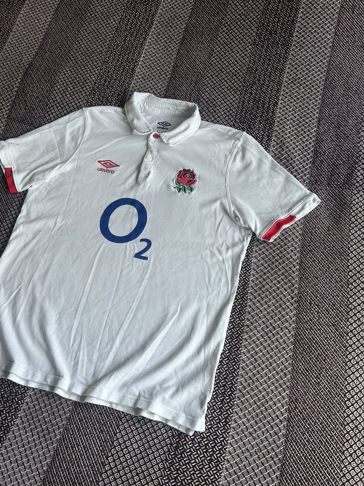 Umbro Umbro Rugby League Polo T-Shirt Jersey O2 Sportswear Size XL Size US XL / EU 56 / 4 - 2 Thumbnail