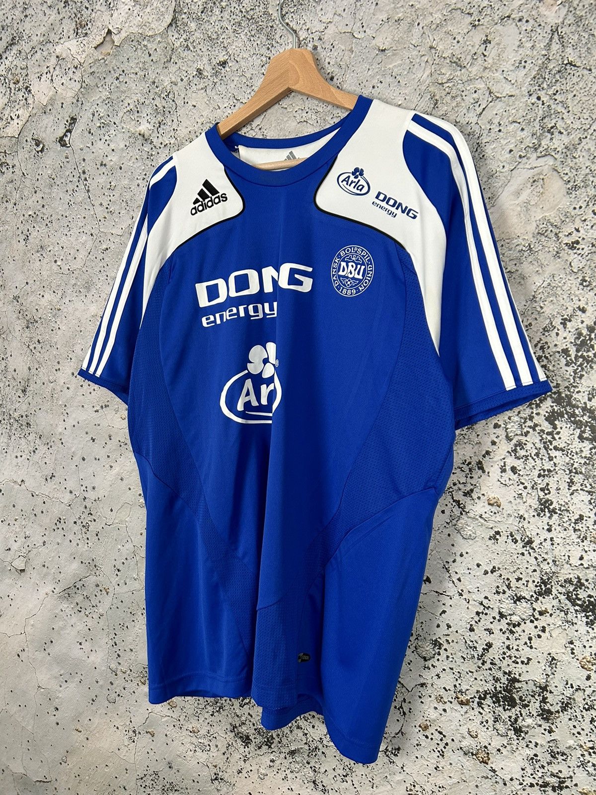 Adidas Vintage Adidas Soccer Jersey Denmark 2007 Football Hype Size US XL / EU 56 / 4 - 2 Thumbnail