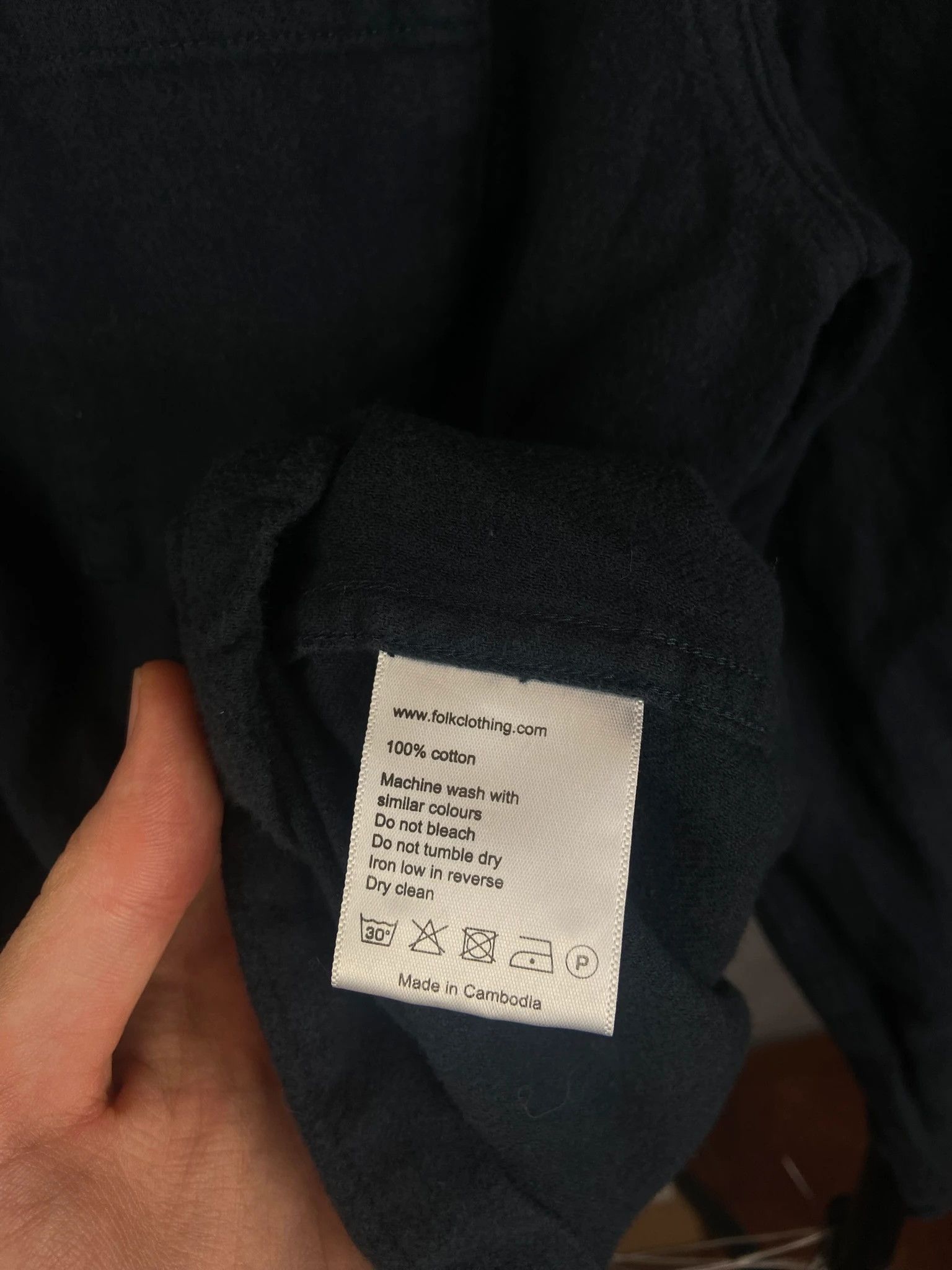 Folk Folk Navy Overshirt Minimalist Pocket Shirt Size M Size US M / EU 48-50 / 2 - 3 Thumbnail
