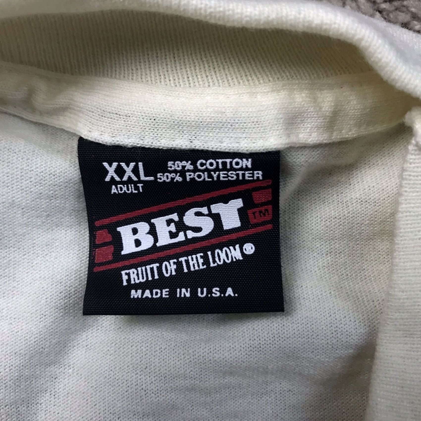 Fruit Of The Loom VINTAGE 90s Christian Graphic Tee Shirt XXL Beige Nike? Size US XXL / EU 58 / 5 - 2 Thumbnail