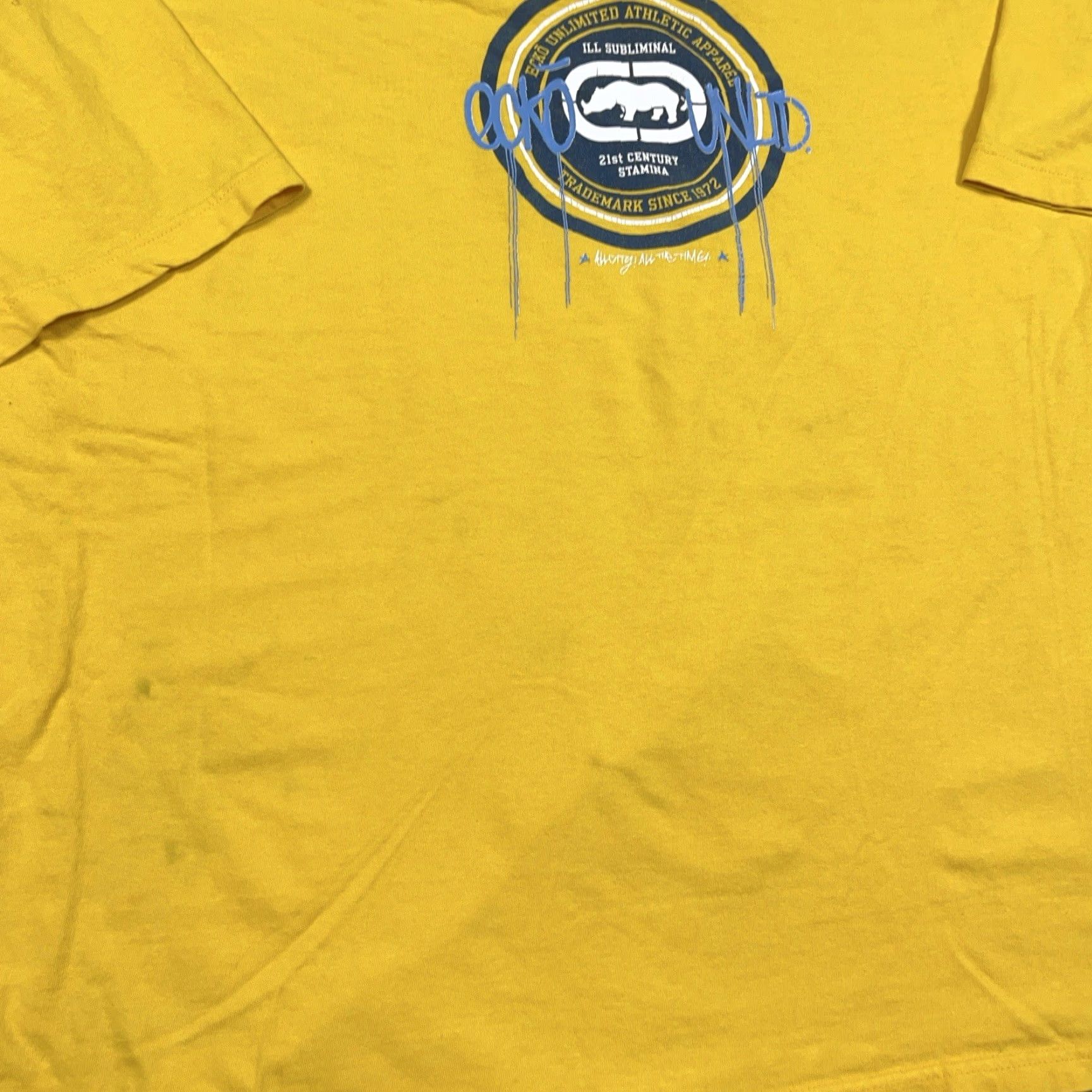 Ecko Unltd. VINTAGE Ecko Unltd Shirt Men 2XL Yellow Tee Camouflage Logo Graphic 2000s Hip Hop Adults Size US XXL / EU 58 / 5 - 7 Thumbnail