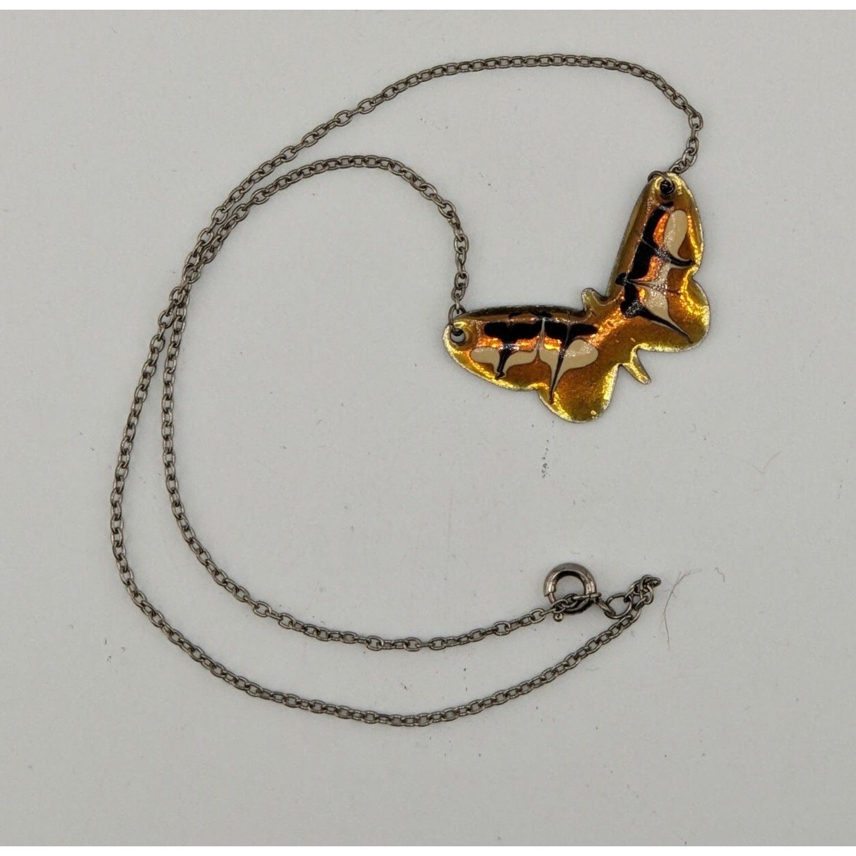 Other Fairycore Butterfly Pendant Necklace Stainless Steel With En Size ONE SIZE - 5 Thumbnail