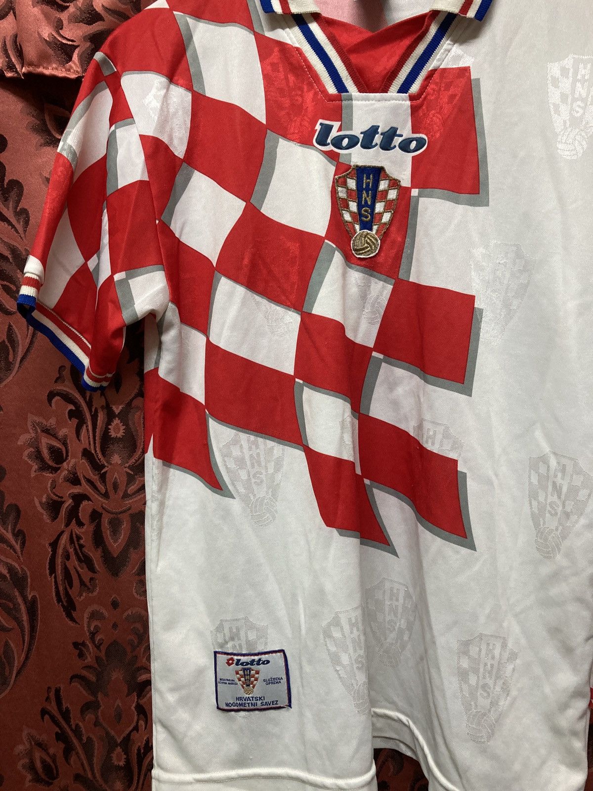 Lotto Sport Croatia lotto 98 world cup rare jersey Size US M / EU 48-50 / 2 - 12 Thumbnail