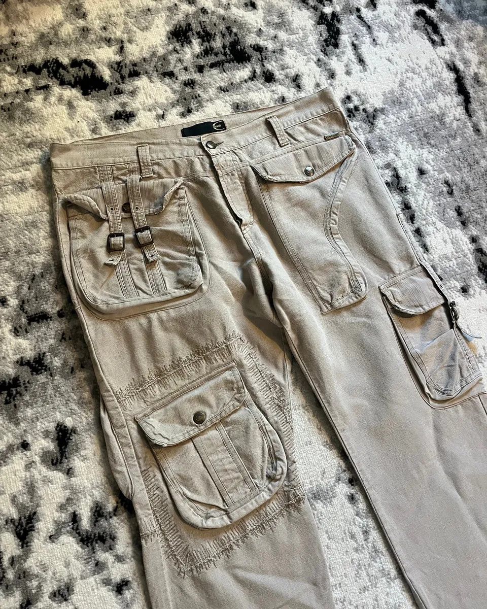 Vintage AW05 Just Cavalli Cargo Gun Pants Size US 37 - 5 Thumbnail