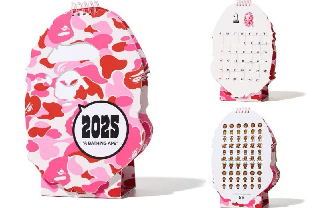 Bape Bape 2025 Calendar A BATHING APE Size ONE SIZE - 2 Thumbnail
