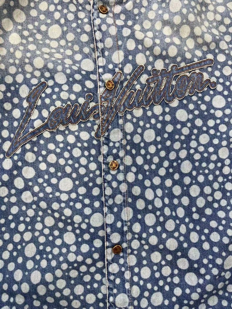 Louis Vuitton Louis Vuitton SS23 Polka-Dot Logo Print Short Sleeve Shirt Size US M / EU 48-50 / 2 - 3 Thumbnail