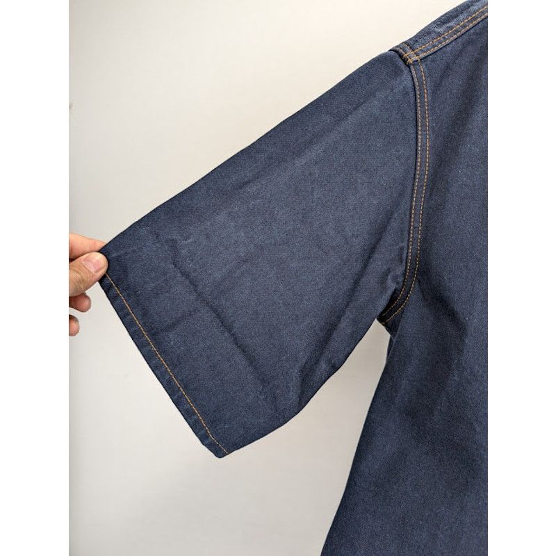 Burberry o1rshd1 Denim Shirt in Indigo Blue Size US S / EU 44-46 / 1 - 9 Thumbnail