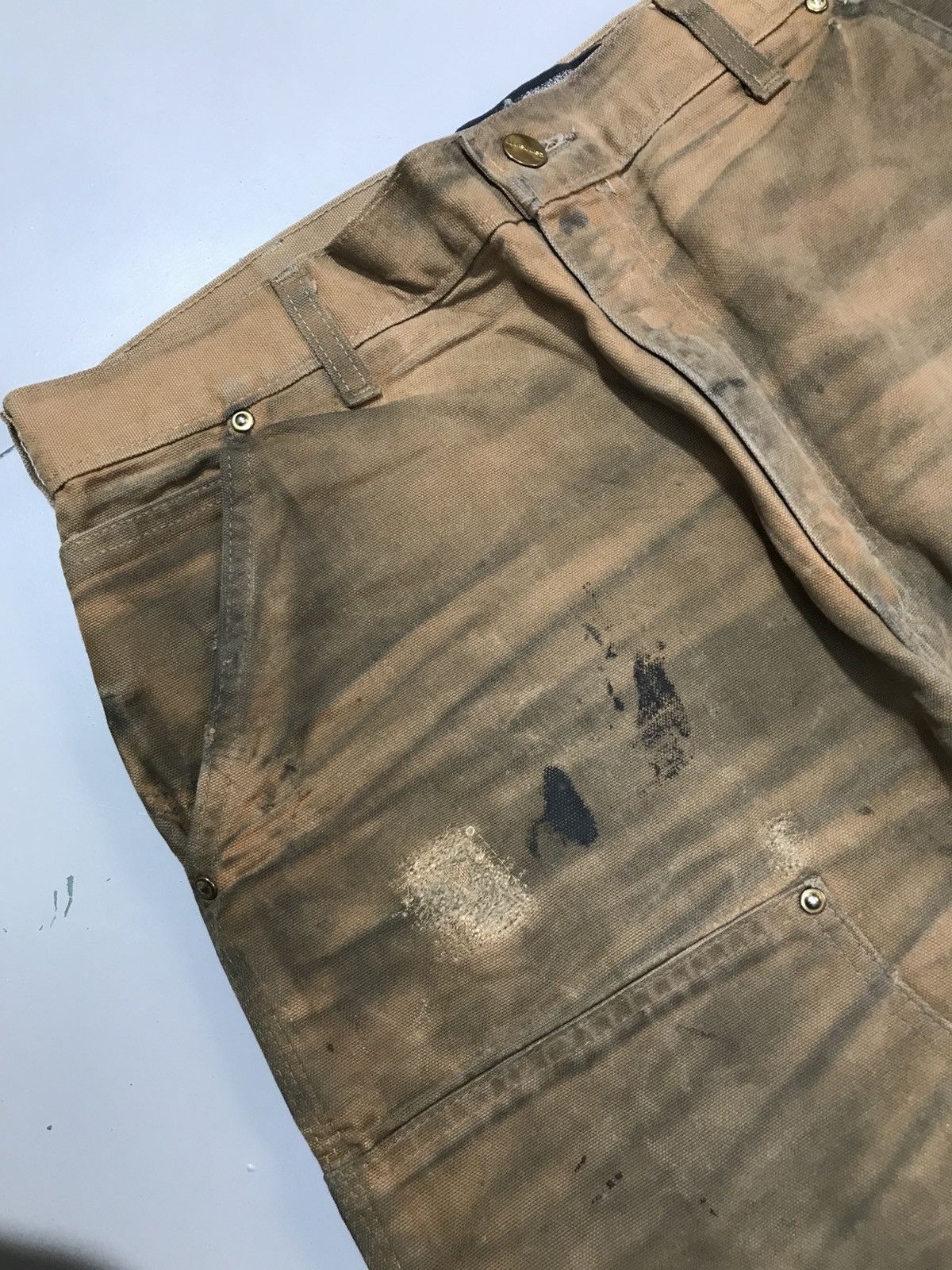 Carhartt Vintage carhartt B01 BRN dusty double knee workwear Size US 34 / EU 50 - 6 Thumbnail