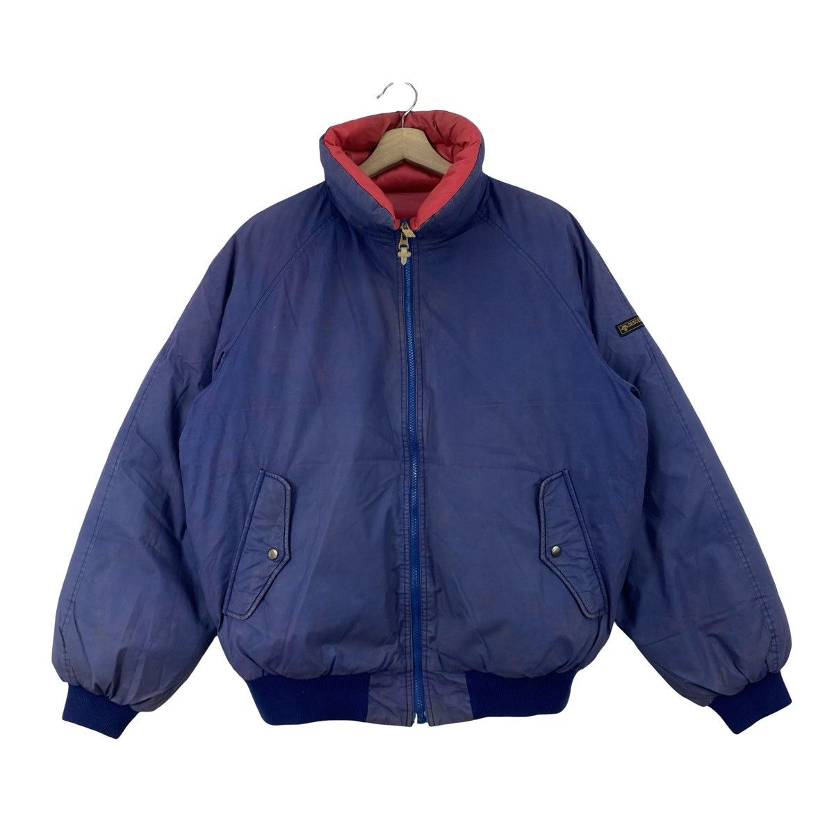 Descente Vintage DESCENTE Puffer Bomber Jacket Collar Duck Down Ski Size US L / EU 52-54 / 3 - 3 Thumbnail
