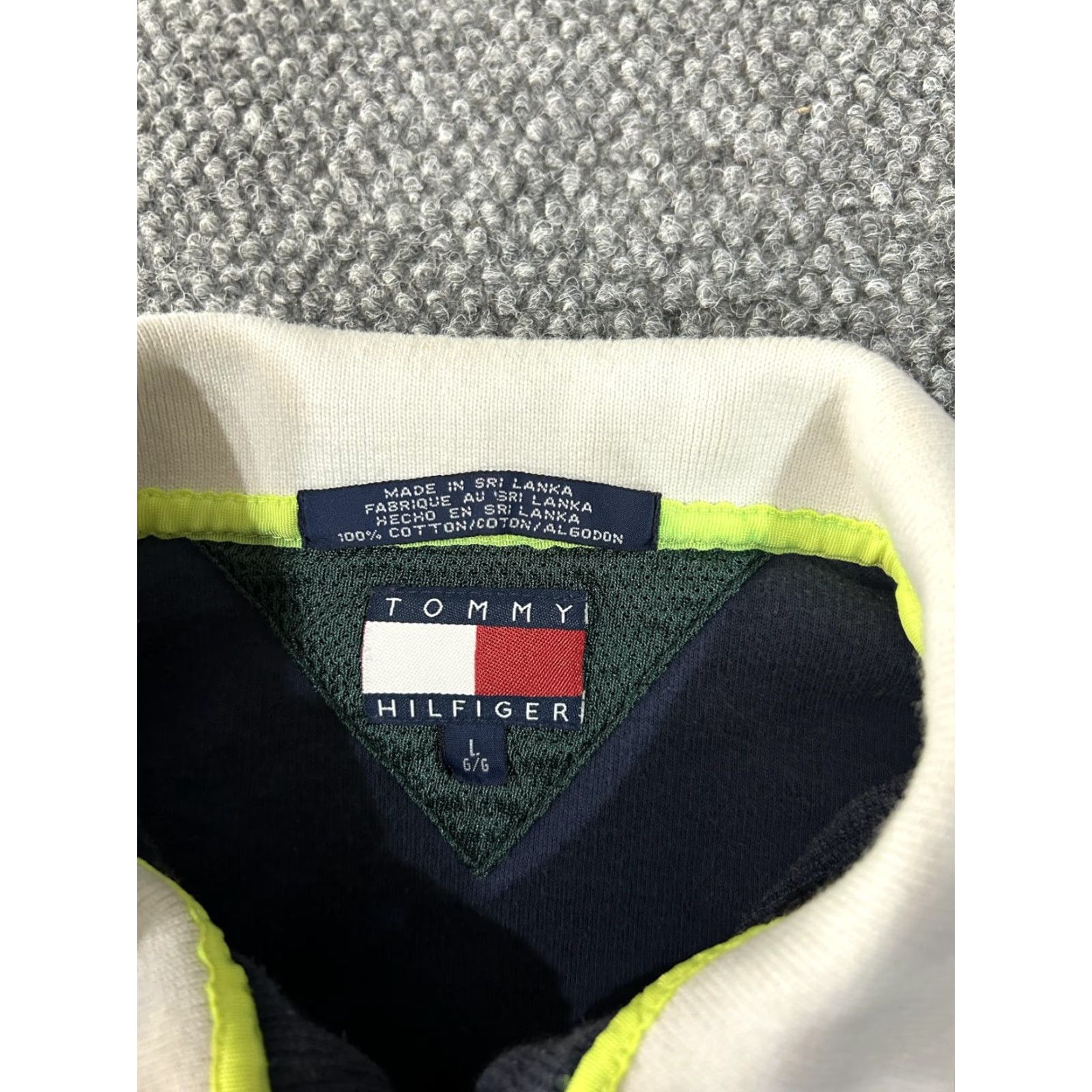 Tommy Hilfiger Tommy Hilfiger Tennis Polo Shirt Mens L Navy 1/4 Zip Cotton Golf/Tennis Style Shirt Mens Size US L / EU 52-54 / 3 - 4 Thumbnail
