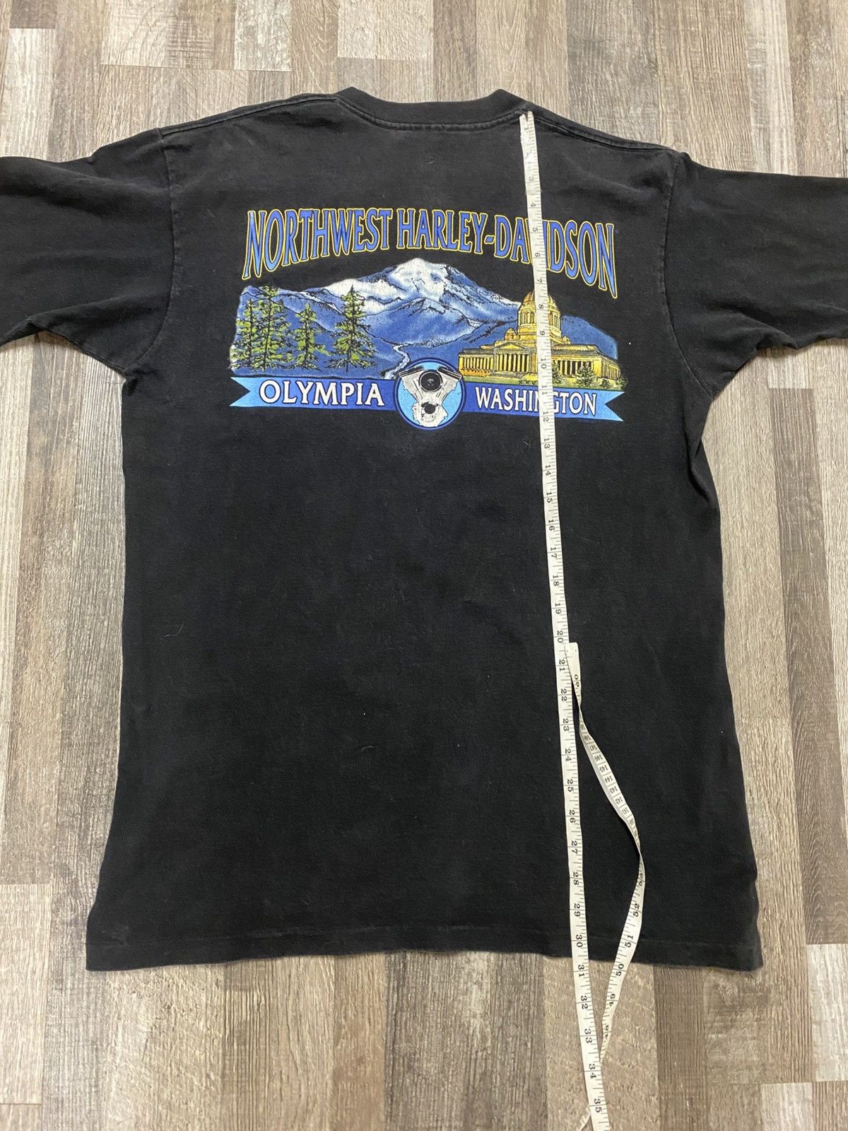 Harley Davidson Vintage 1996 Harley Davidson Made in Usa Single Stitch tee Size US L / EU 52-54 / 3 - 10 Thumbnail