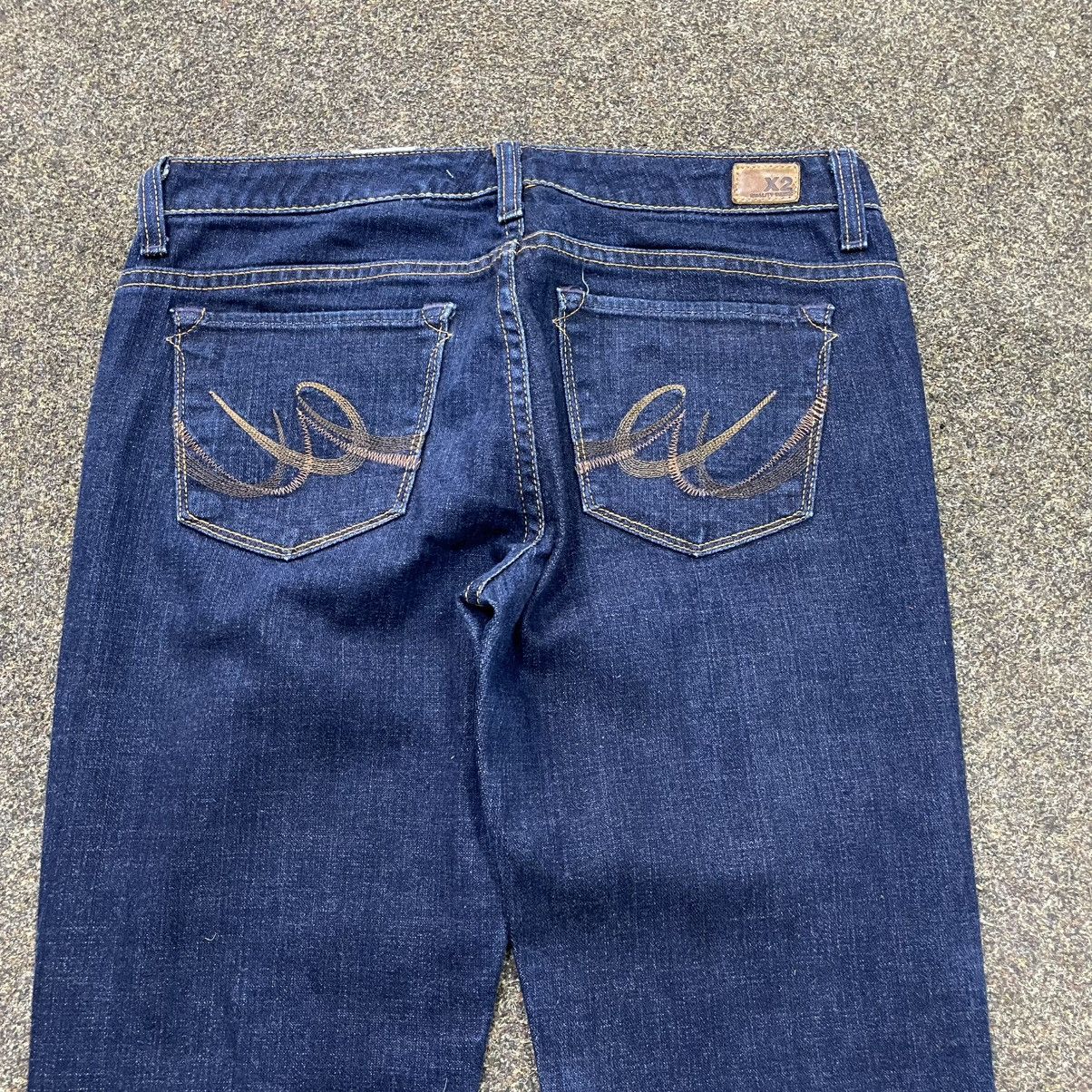 Vintage Vintage Y2K Flared Distressed Wide Leg Jeans Skate Logo 34 Size 34" / US 12 / IT 48 - 3 Thumbnail