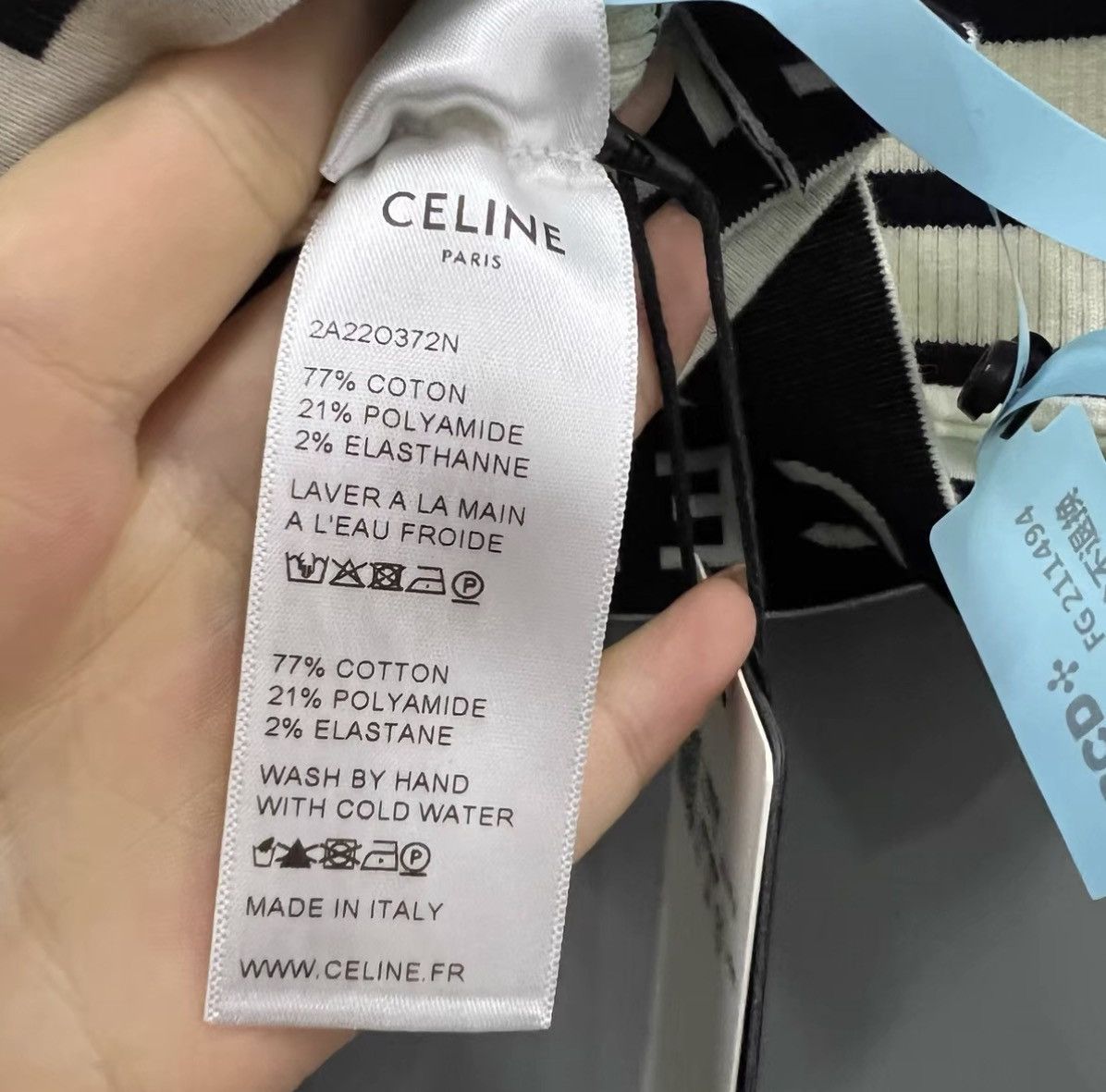 Celine Celine Striped Logo Tank Top J41 Size US L / EU 52-54 / 3 - 5 Thumbnail