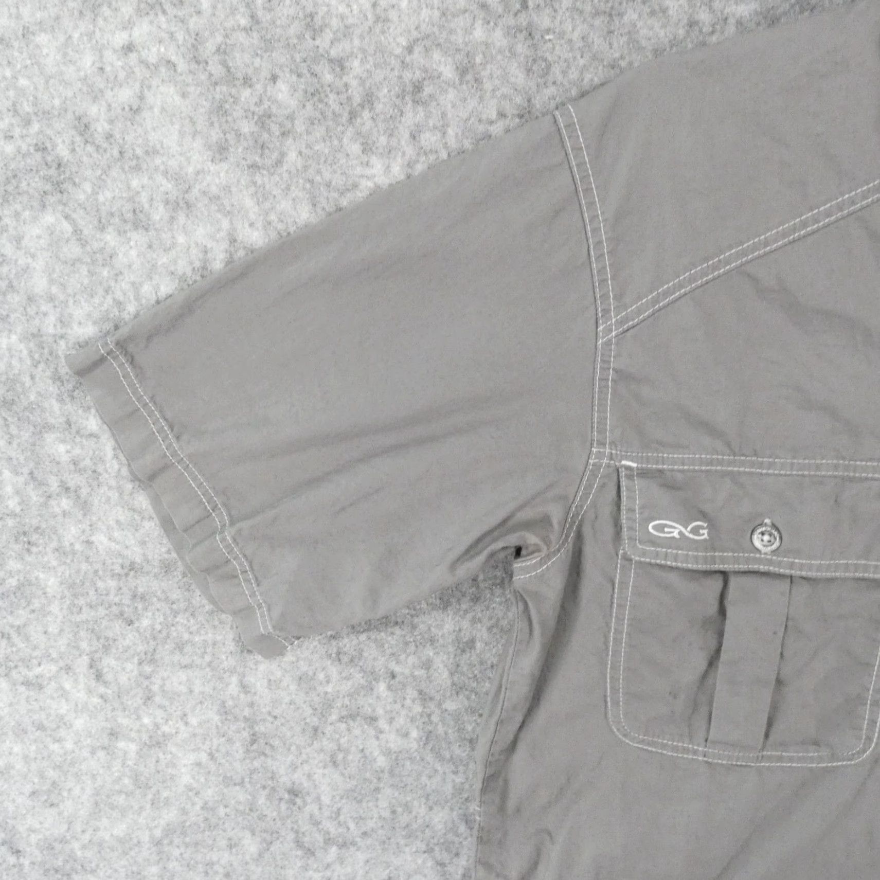 Vintage GameGuard Shirt Mens Small Short Sleeve Button Up Gray Lightweight Vented Size US S / EU 44-46 / 1 - 3 Thumbnail
