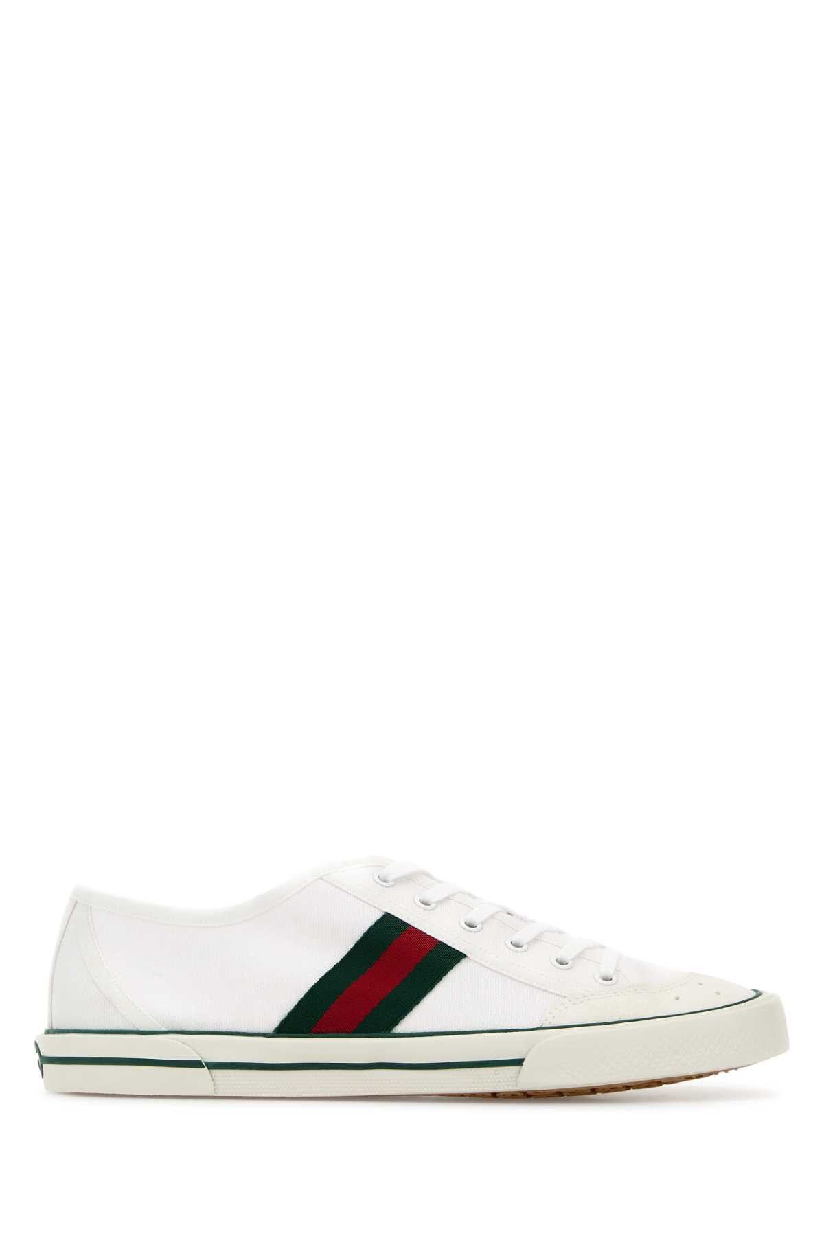 White Fabric Gucci Tennis 1977 Sneakers