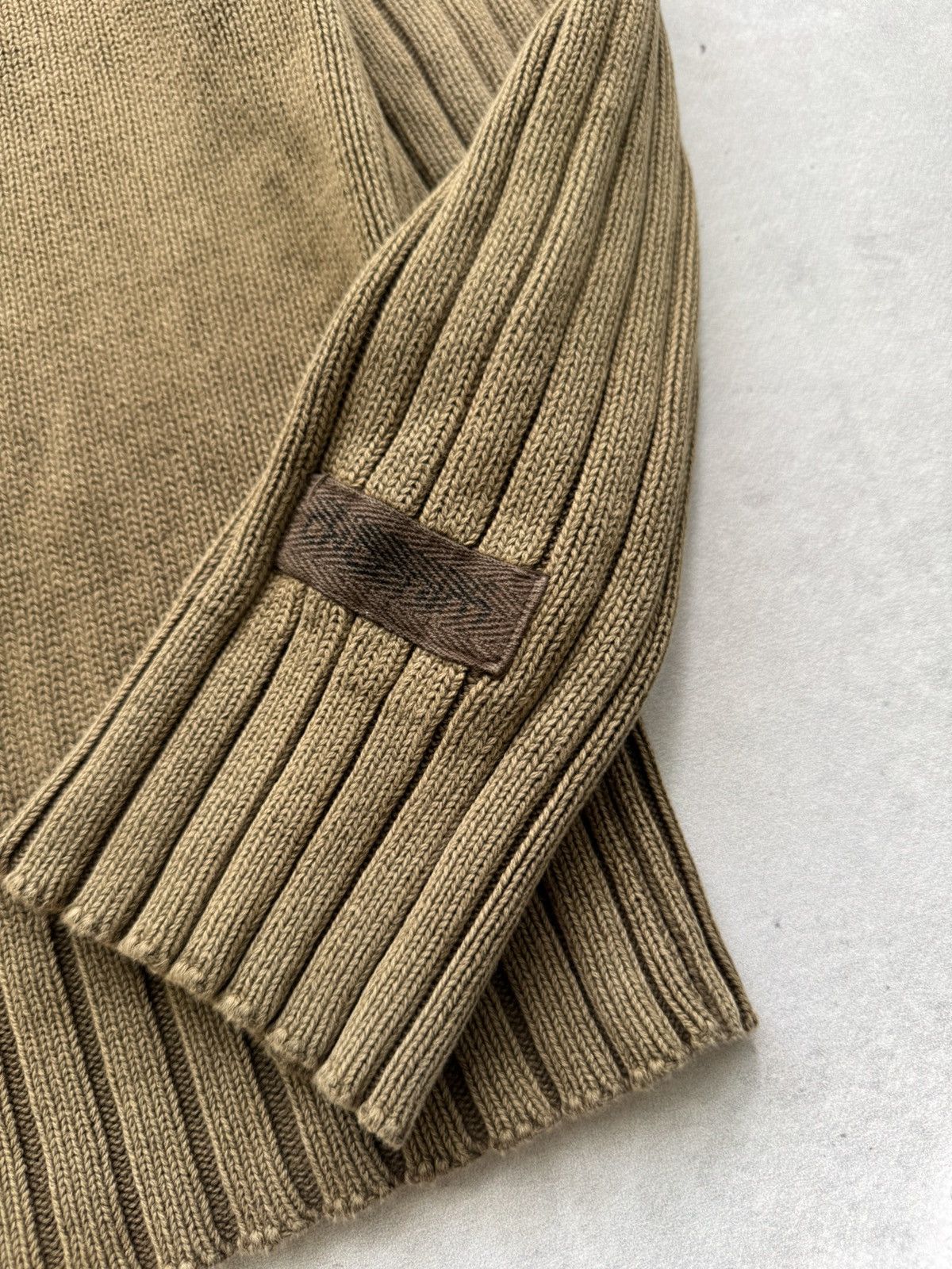 Le Grande Bleu (L.G.B.) Vintage Diesel Style Y2k Zipped Neck Ribbet Sweater Size US S / EU 44-46 / 1 - 4 Thumbnail