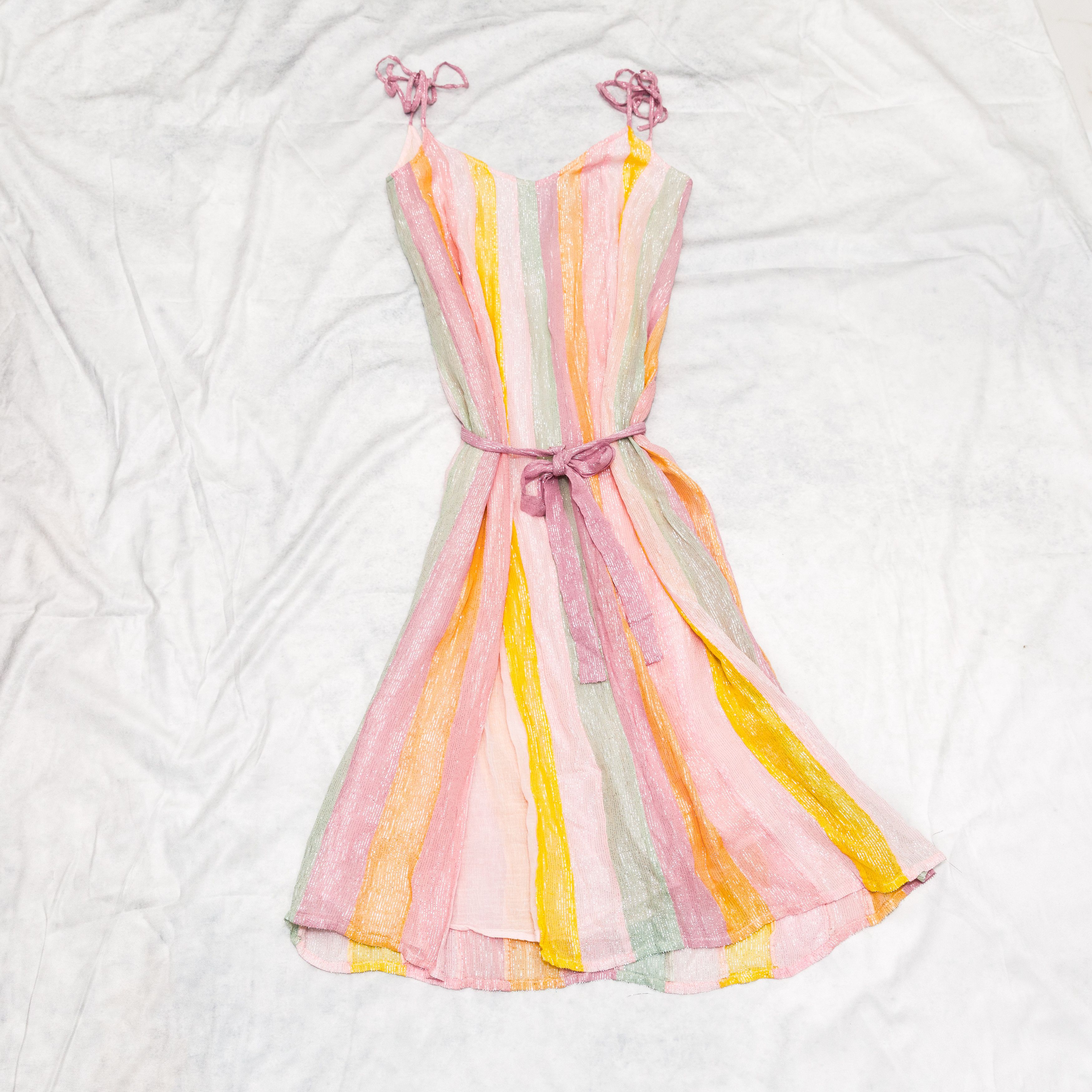 Other Sundress Cary Marbella Rainbow Pastel Dress Long XS/S Size S / US 4 / IT 40 - 1 Thumbnail