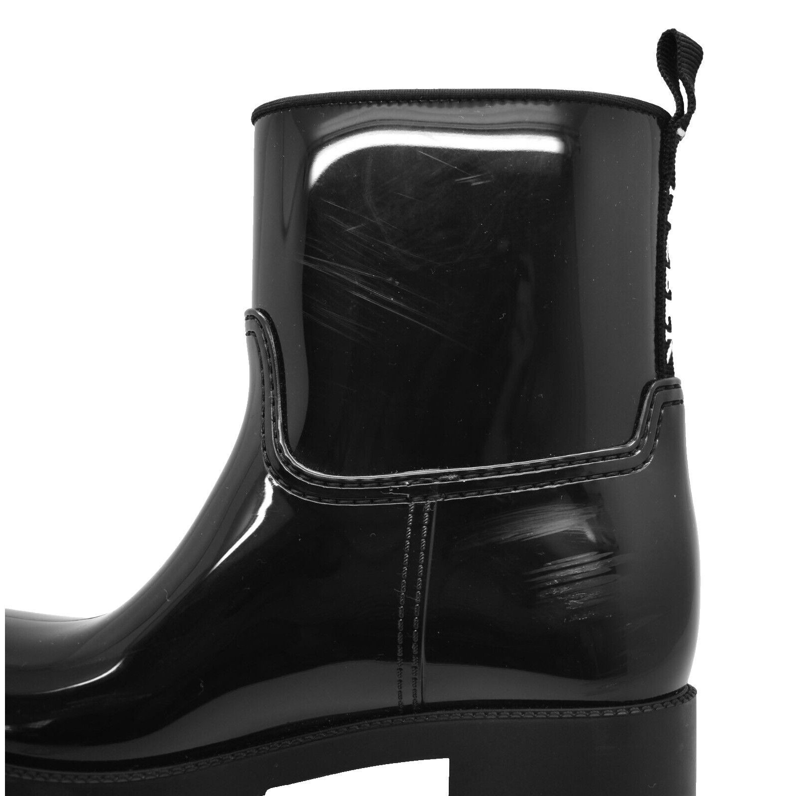 Moncler MONCLER Black PVC-Rubber Logo Waterproof Rain Boots Shoes 35 Size US 5 / IT 35 - 9 Thumbnail