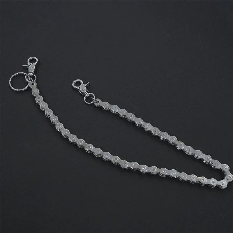 Vintage Punk Rock Unique Metal Minimalist Bicycle Chain Keychains Size ONE SIZE - 4 Thumbnail