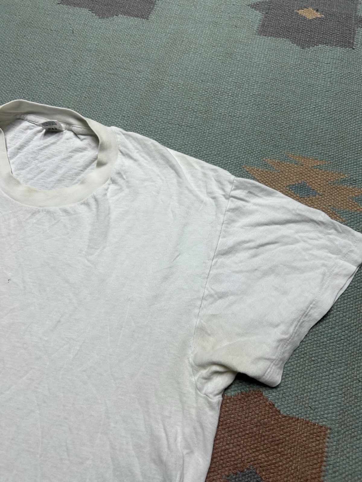 Vintage Vtg 80s blank white t shirt Jockey soft cotton thin USA L Size US L / EU 52-54 / 3 - 5 Thumbnail