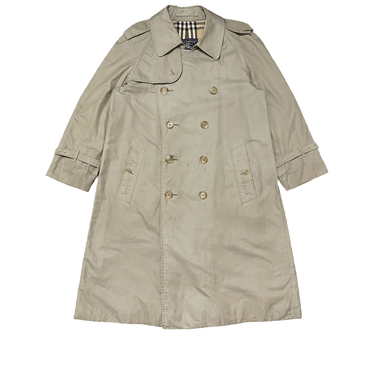 Burberry Vintage Burberry Nova Check Trench Coat Made in England Size US M / EU 48-50 / 2 - 2 Thumbnail