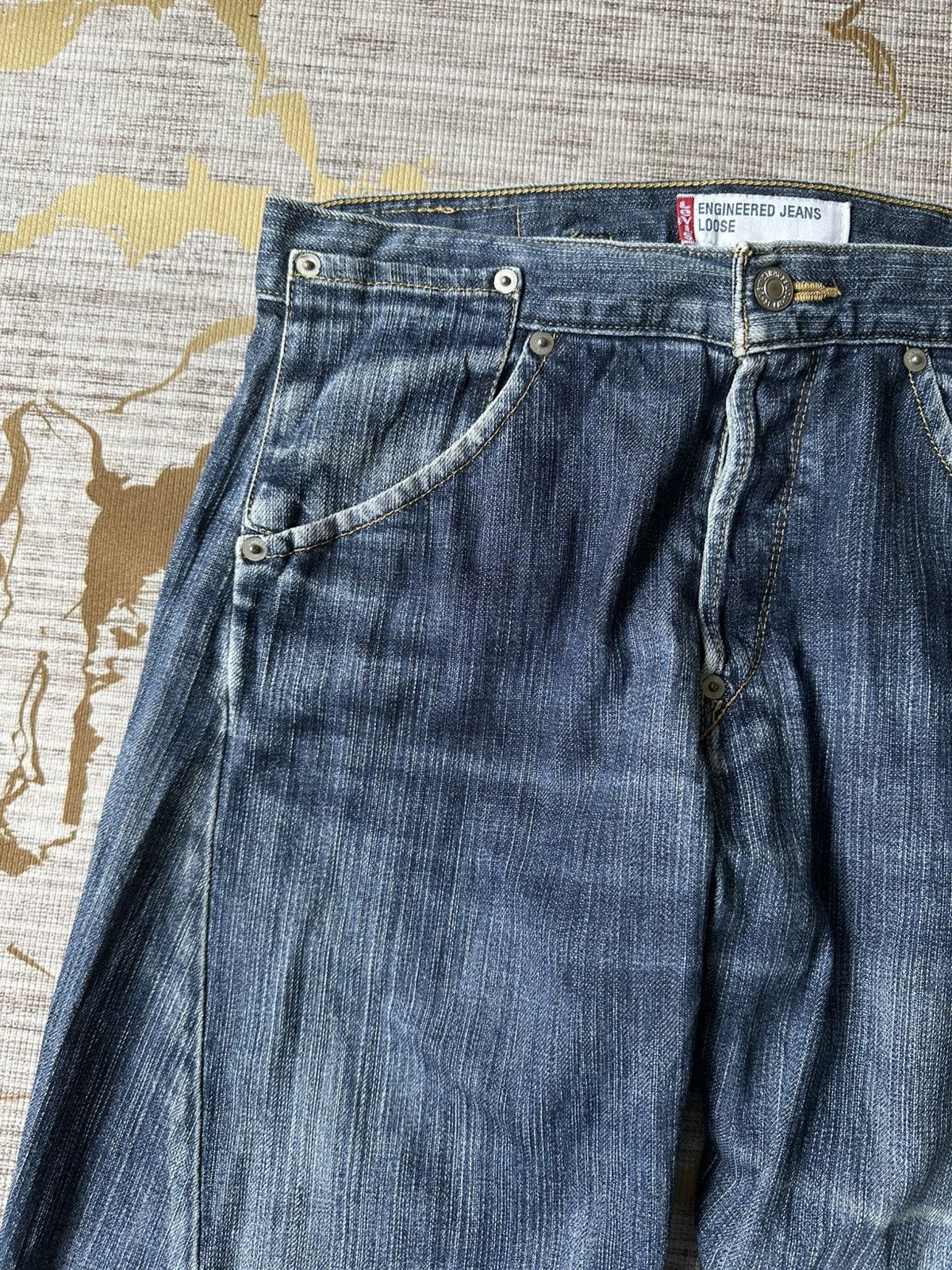 Levi's Vintage Clothing Levi’s Engineered Jeans Loose Distressed Denim Size US 30 / EU 46 - 10 Thumbnail