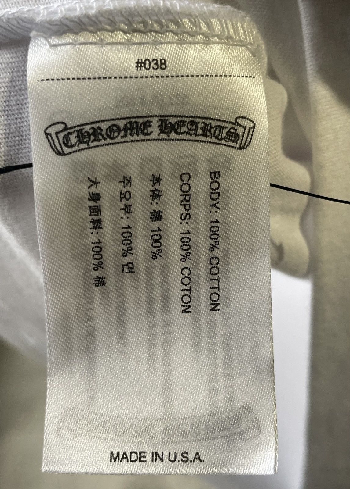 Chrome Hearts Chrome Hearts Scroll Logo Pocket T-shirt Size US L / EU 52-54 / 3 - 4 Thumbnail