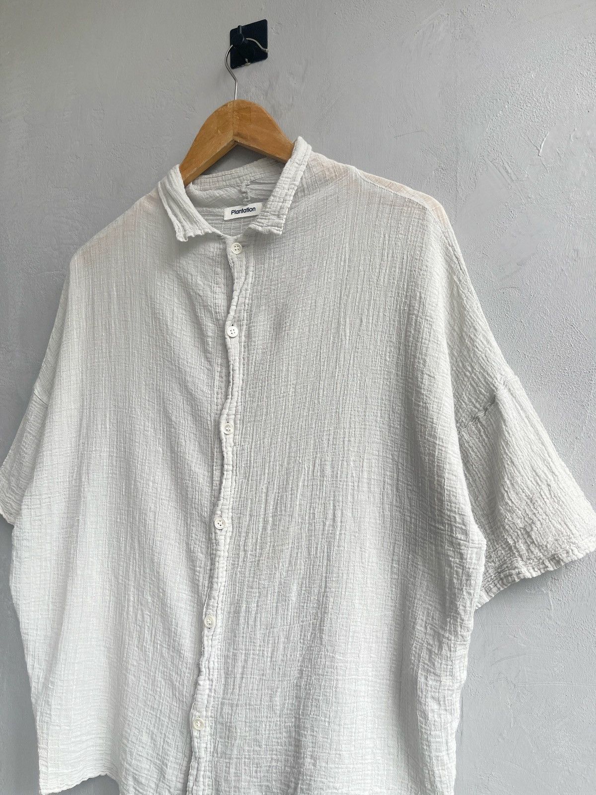 Issey Miyake Plantation Wrinkled Grey Shirt Size US M / EU 48-50 / 2 - 2 Thumbnail