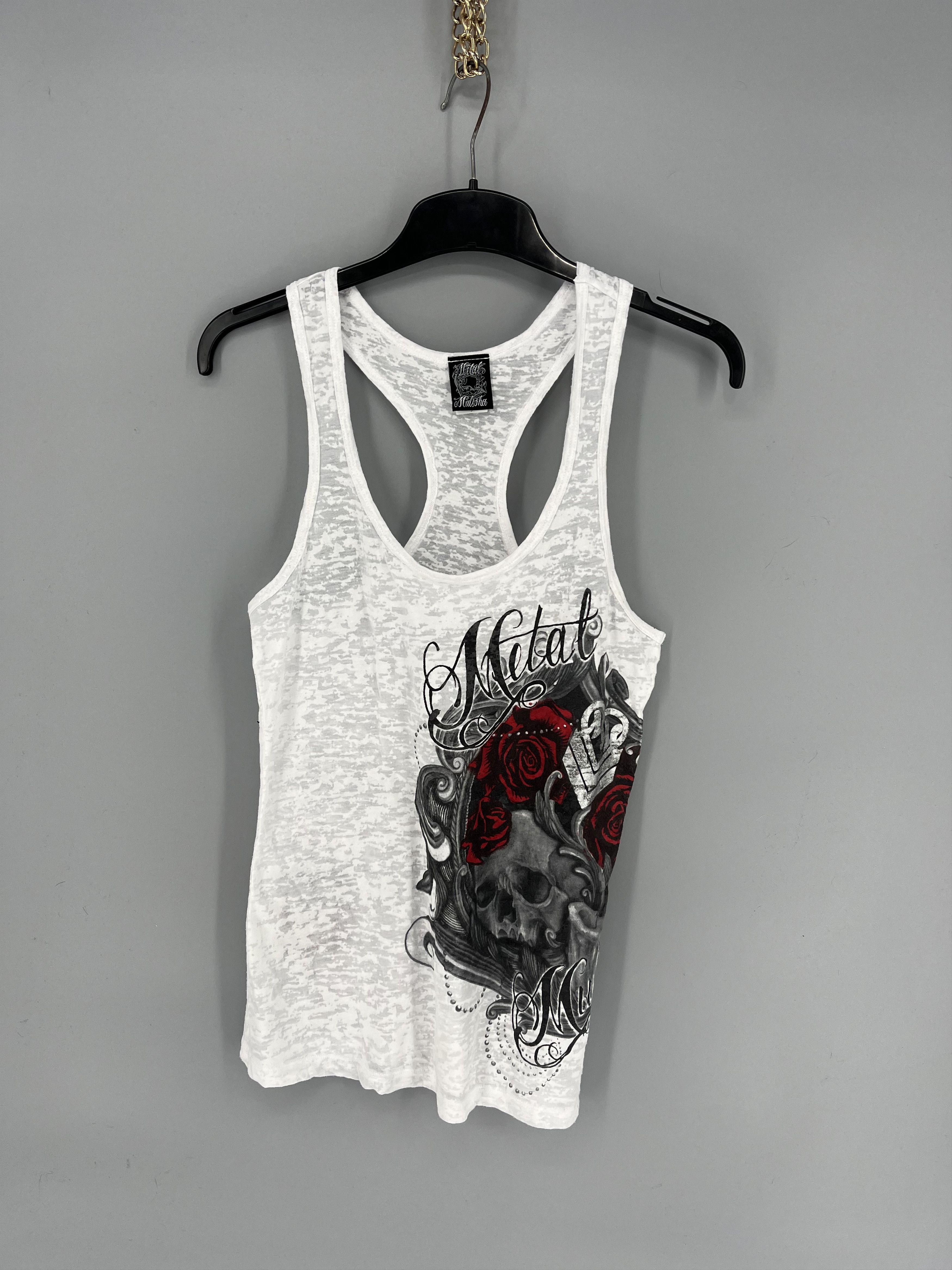 Band Tees Metal Mulisha Legends Are Made Graphic Ladies Tank Top S Size S / US 4 / IT 40 - 1 Thumbnail