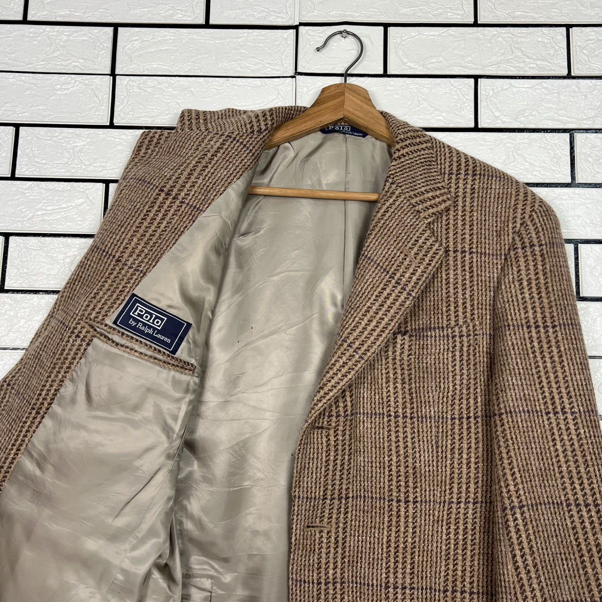 Polo Ralph Lauren Vintage POLO RALPH LAUREN Checked Wool Blazer #4127-C187 Size 42R - 9 Thumbnail