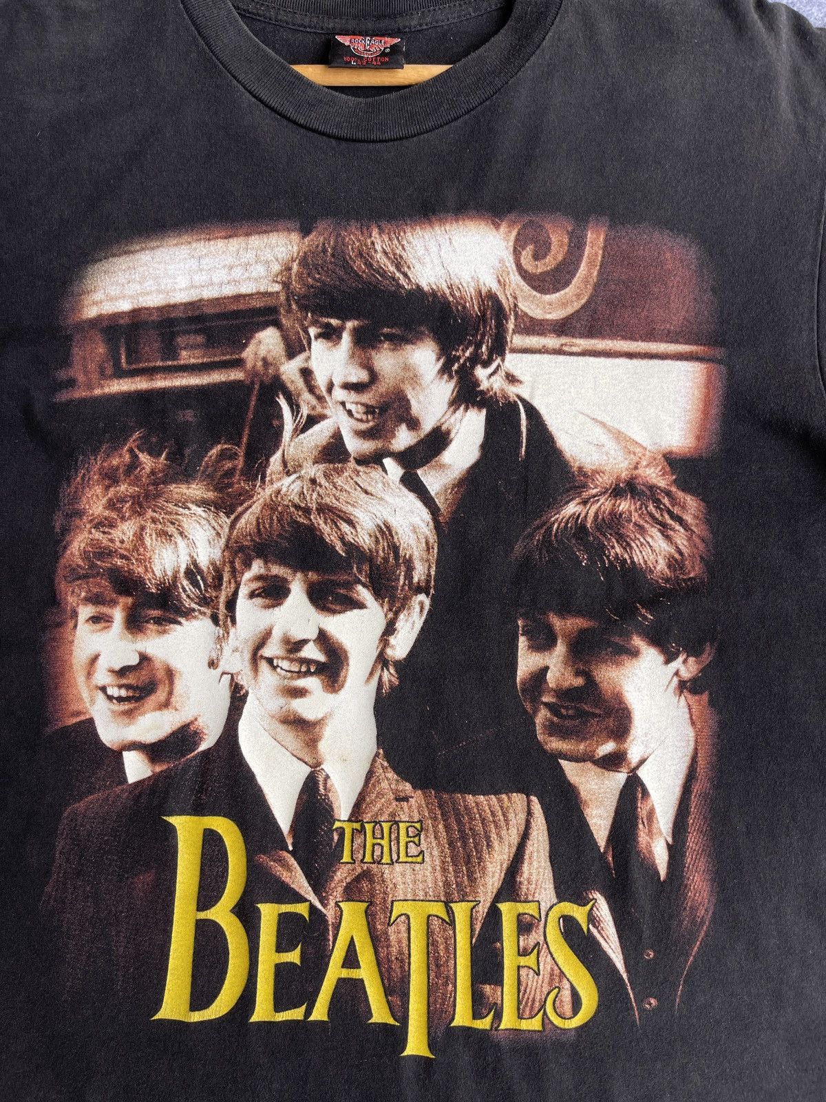 Band Tees Last Drop🔥Rare🔥Vintage 90s FADED The Beatles Bootleg T Shirt Size US L / EU 52-54 / 3 - 13 Thumbnail