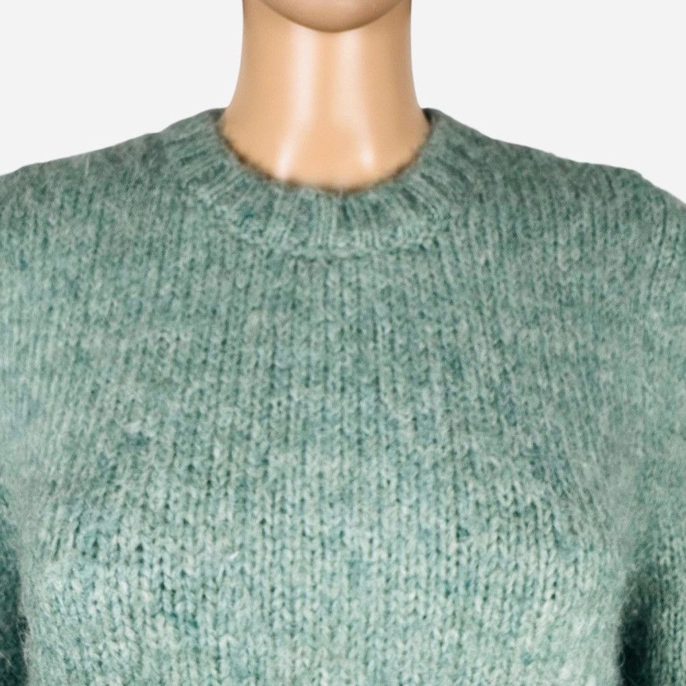 Zara NWT New Zara Blogger Favorite Sage Shoulder Detail Sweater Size S / US 4 / IT 40 - 9 Thumbnail