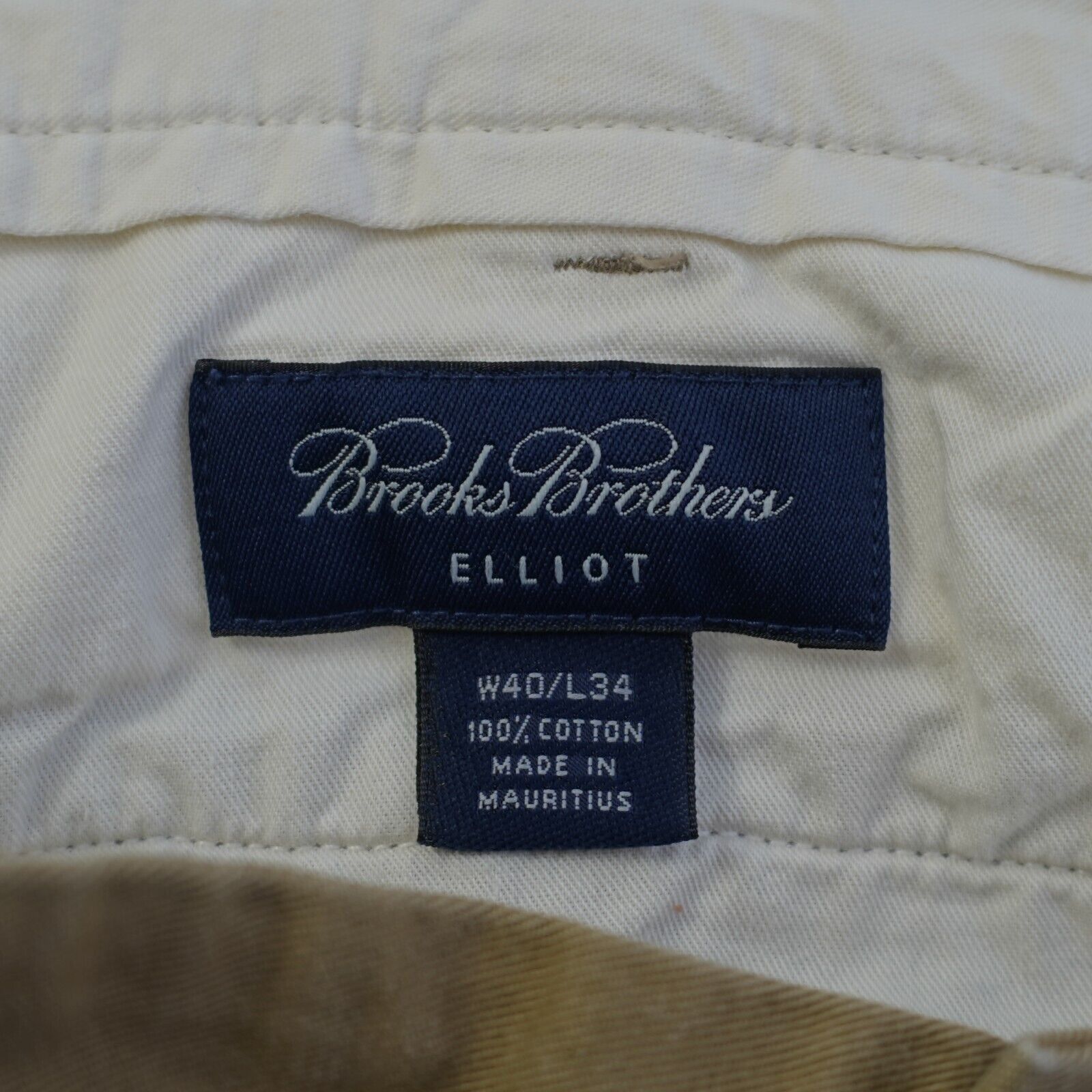 Brooks Brothers DAMAGED Brooks Brothers Elliot Cotton Brown Trousers 38/33 P Size 38L - 7 Thumbnail