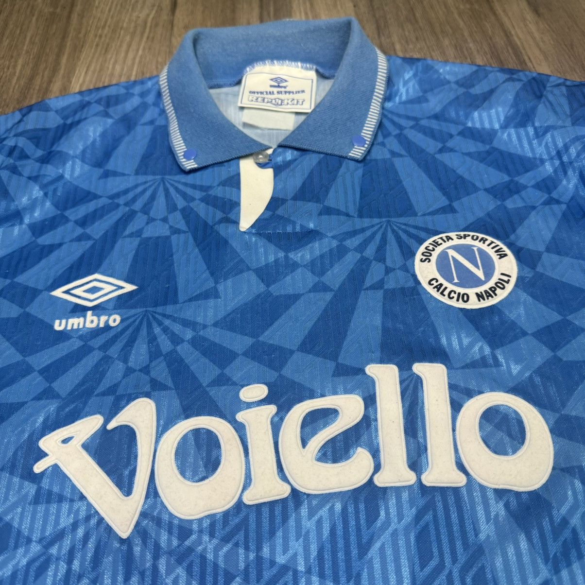 Umbro Napoli 91/93 home shirt Size US L / EU 52-54 / 3 - 3 Thumbnail