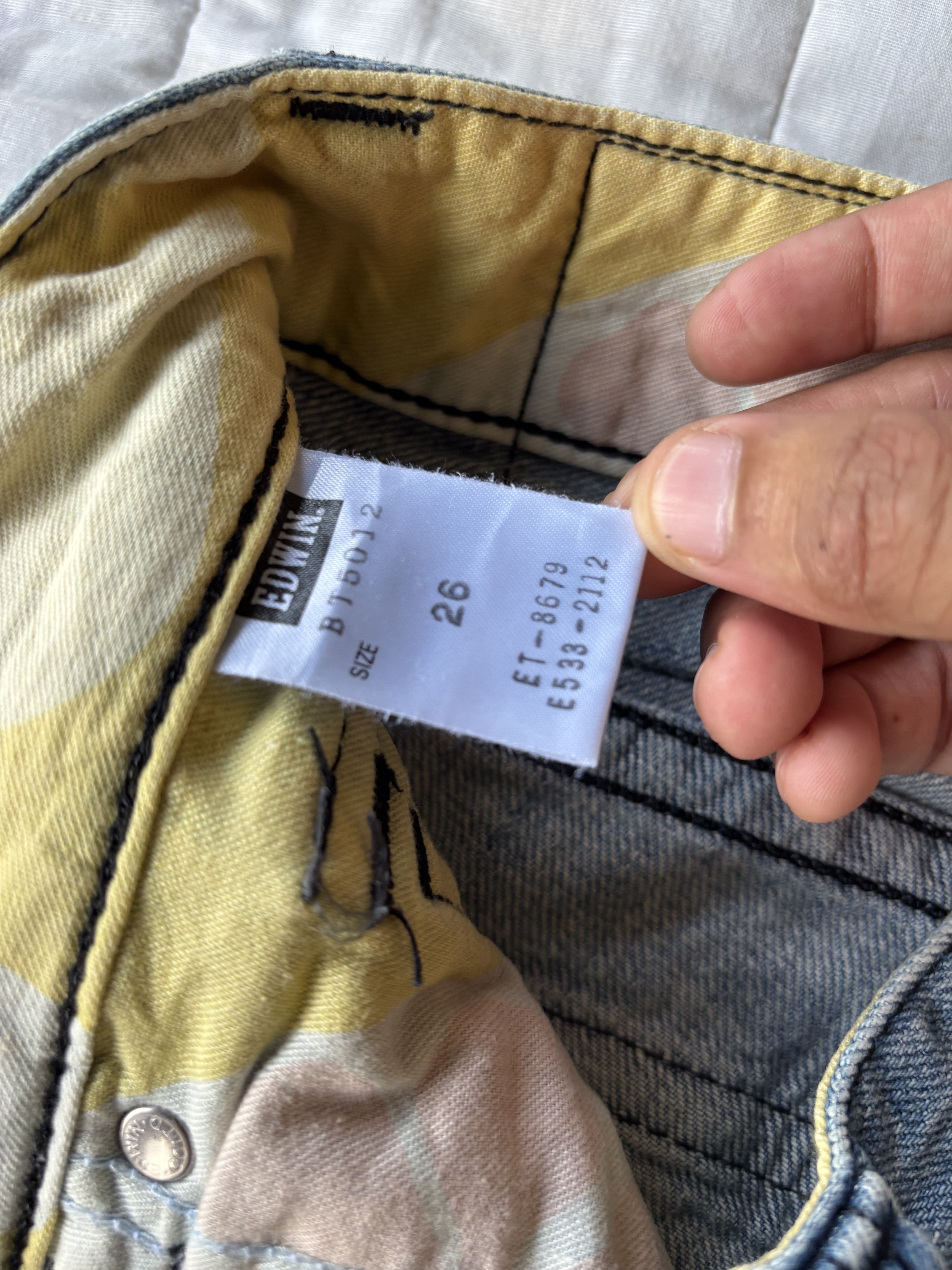 Edwin × Kapital Edwin Blue Trip Flared Bootcut Distressed Denim Jean Size 28" / US 6 / IT 42 - 11 Thumbnail